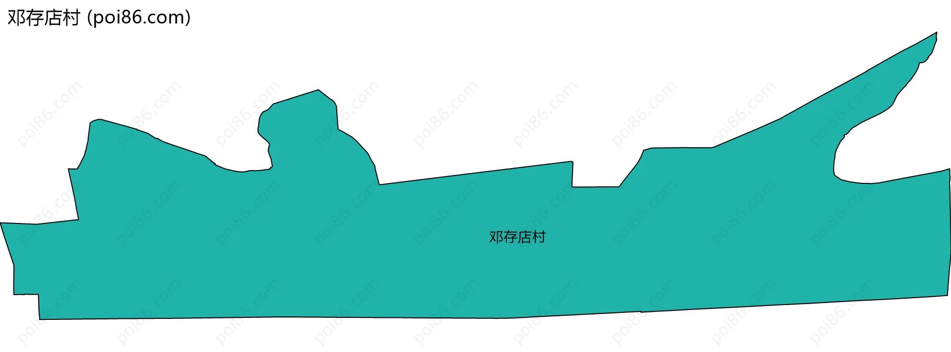 邓存店村边界地图