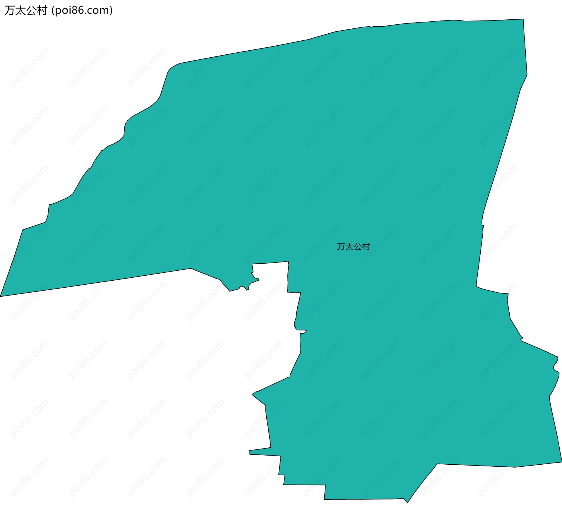 万太公村边界地图