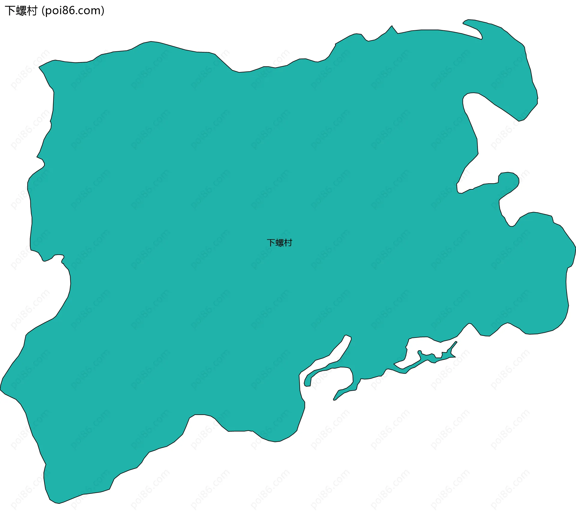 下螺村边界地图