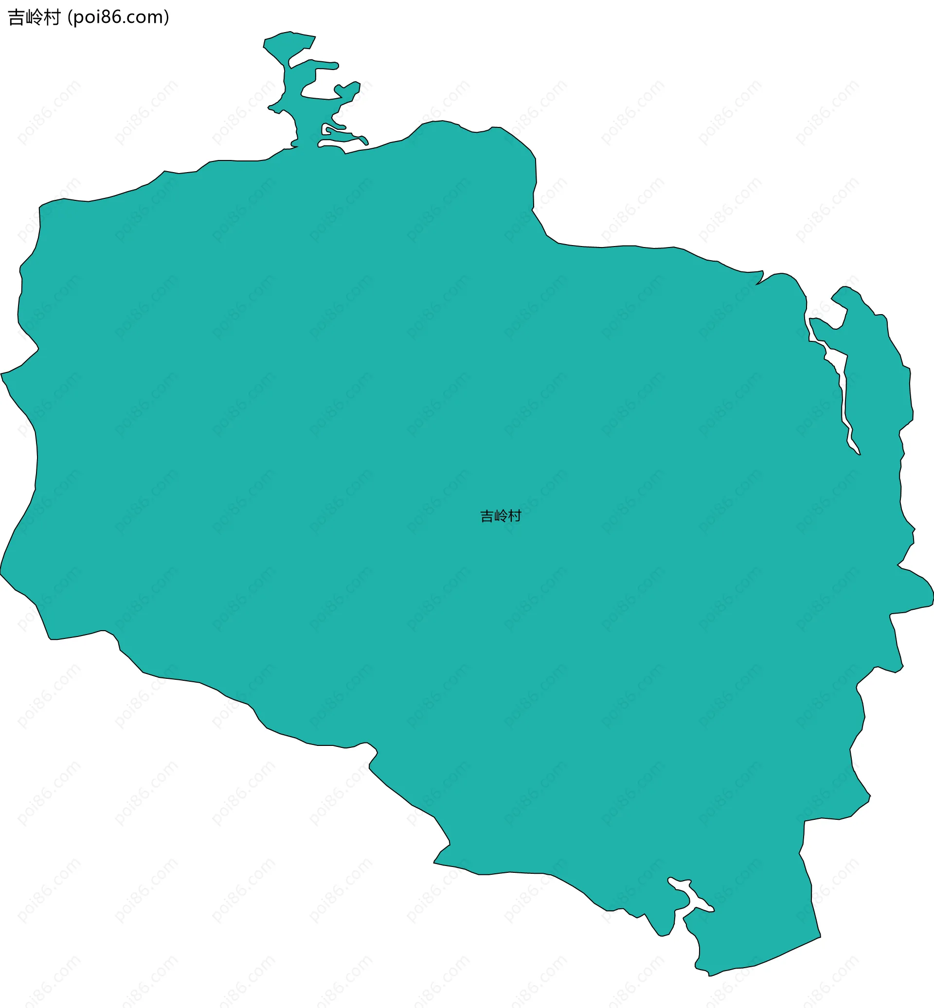 吉岭村边界地图