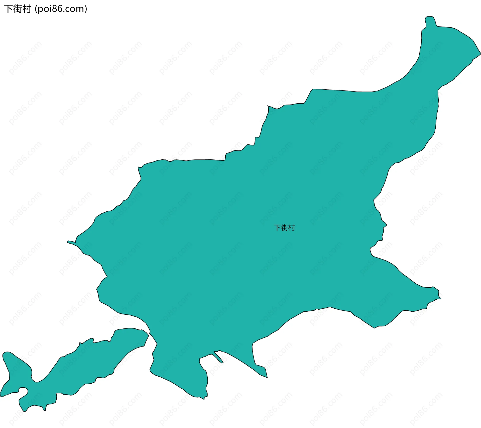 下街村边界地图