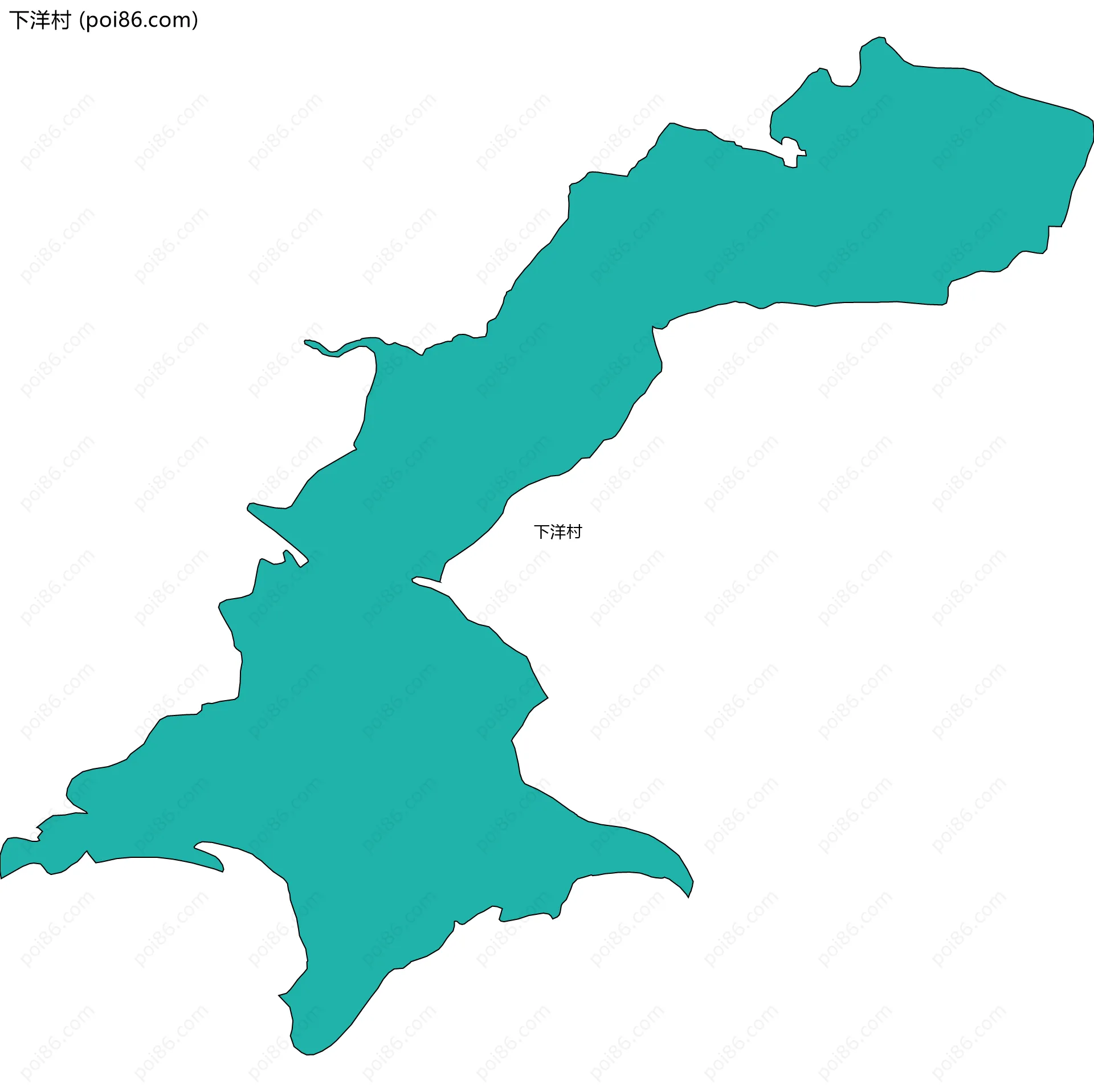 下洋村边界地图
