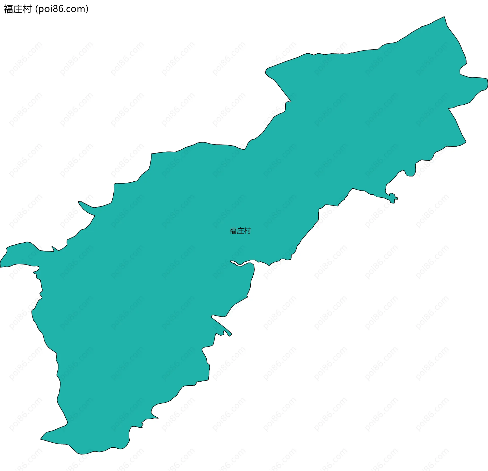 福庄村边界地图
