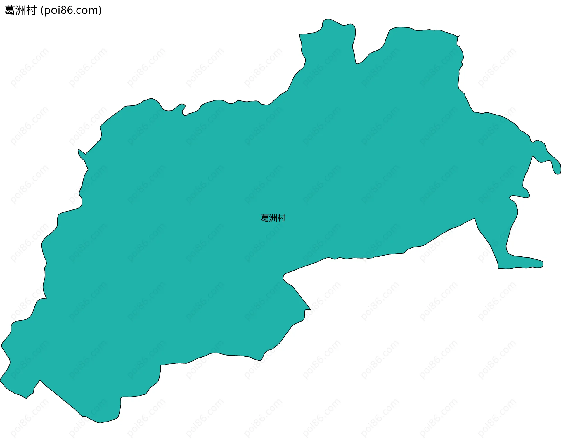 葛洲村边界地图