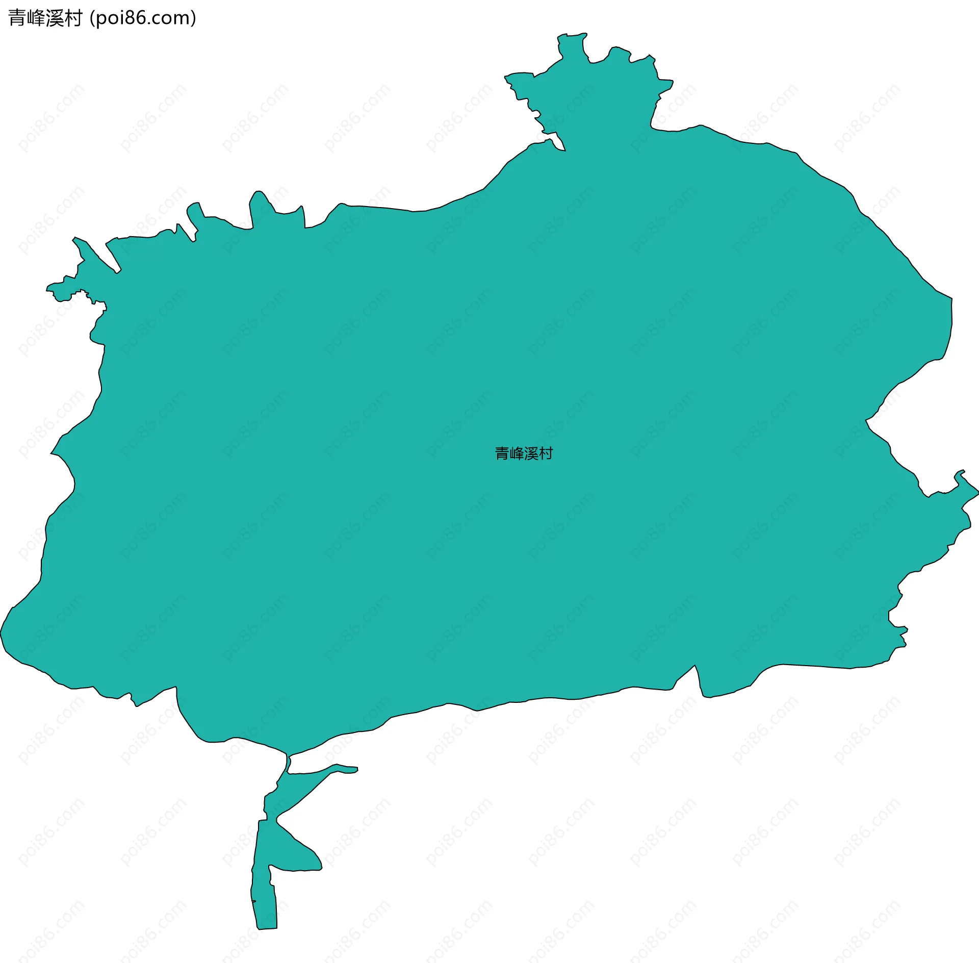 青峰溪村边界地图