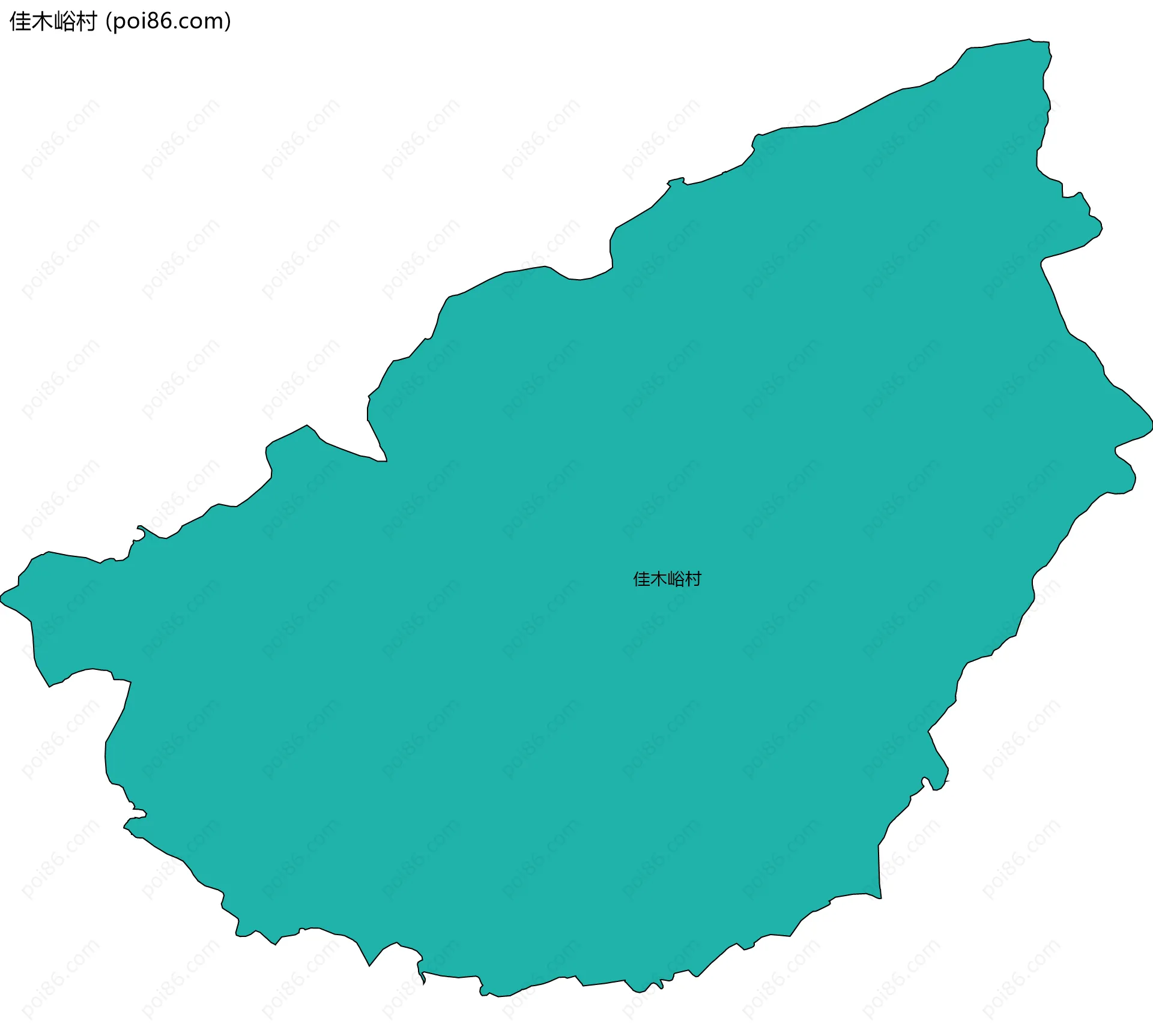 佳木峪村边界地图