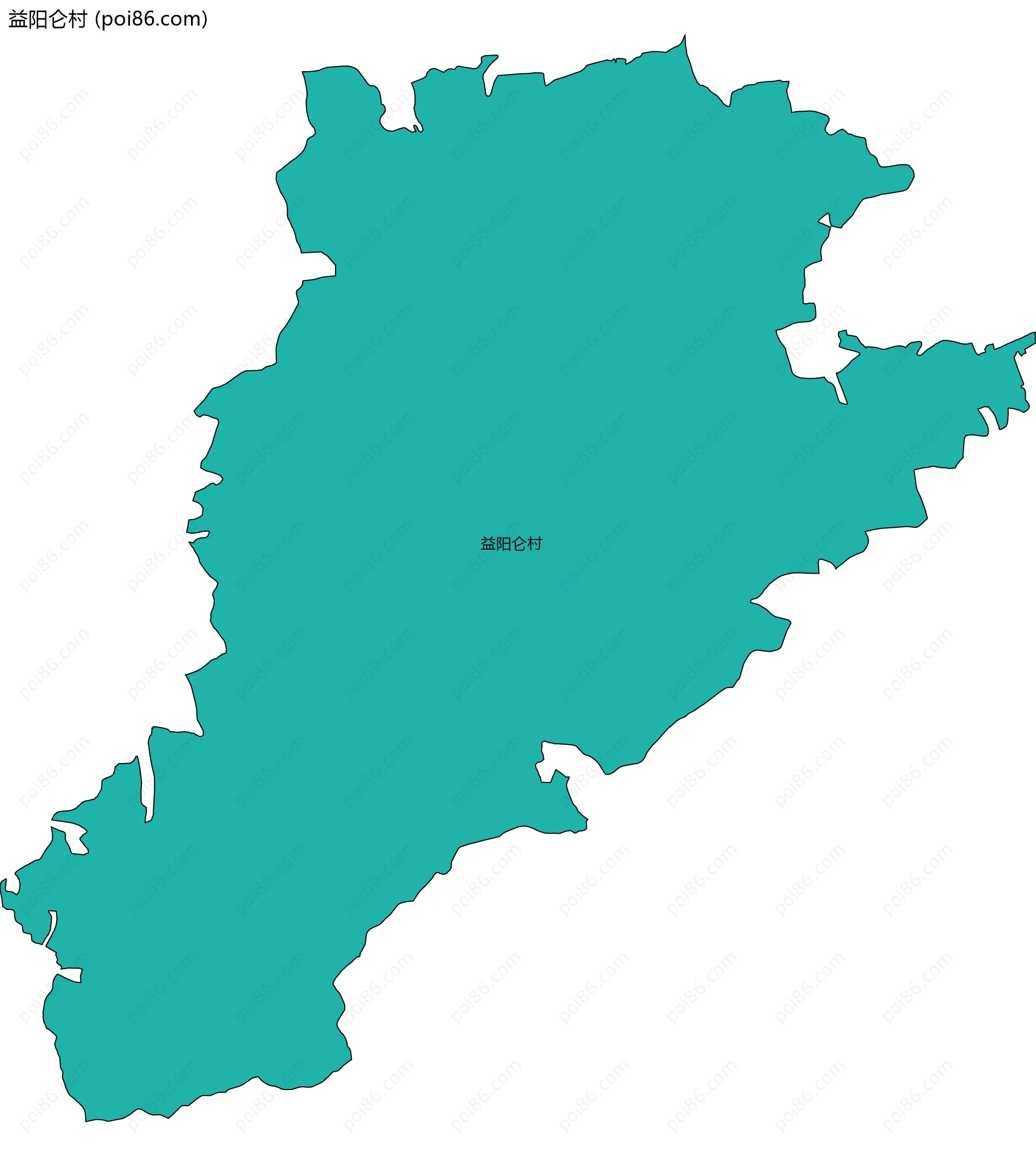 益阳仑村边界地图