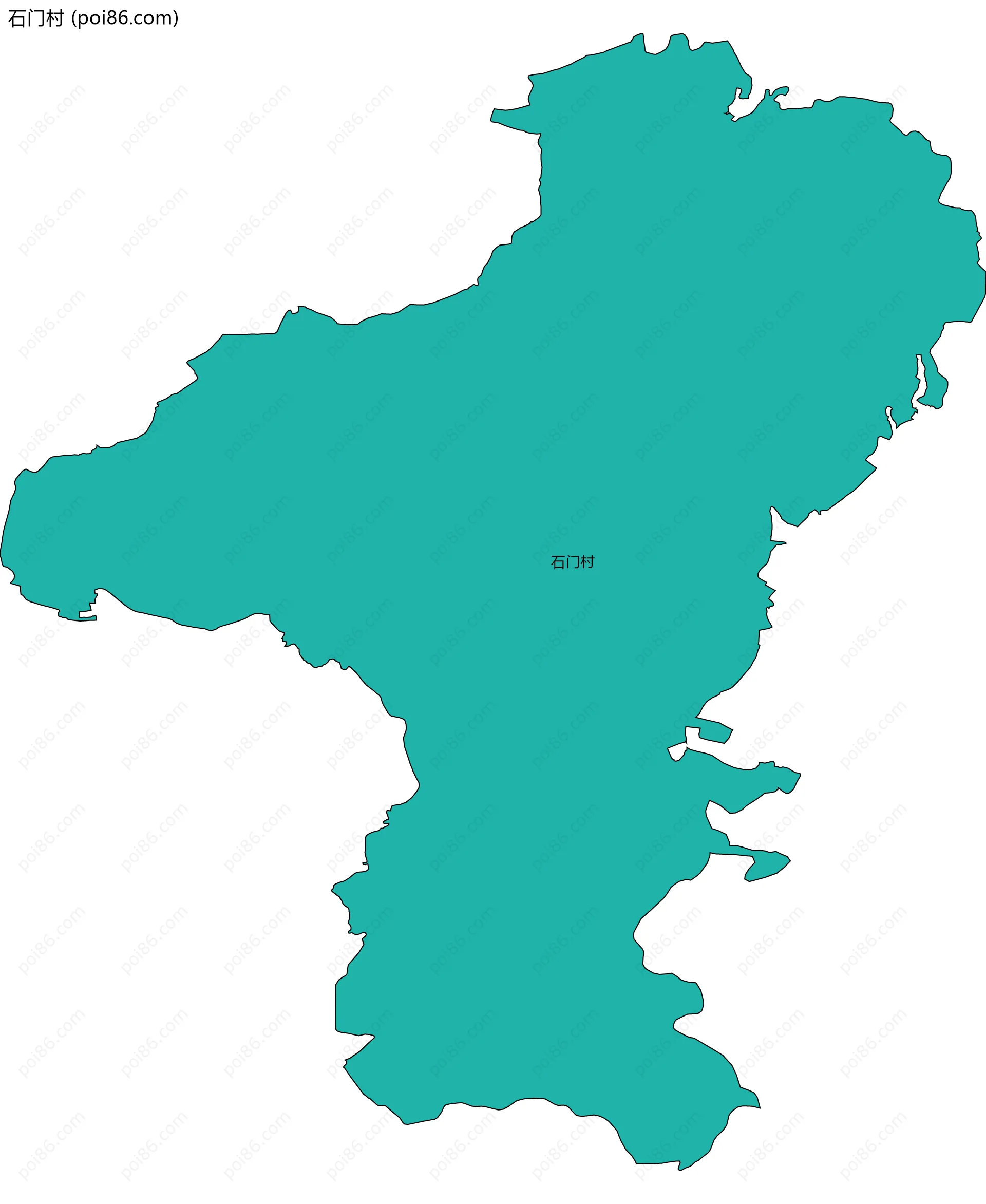 石门村边界地图