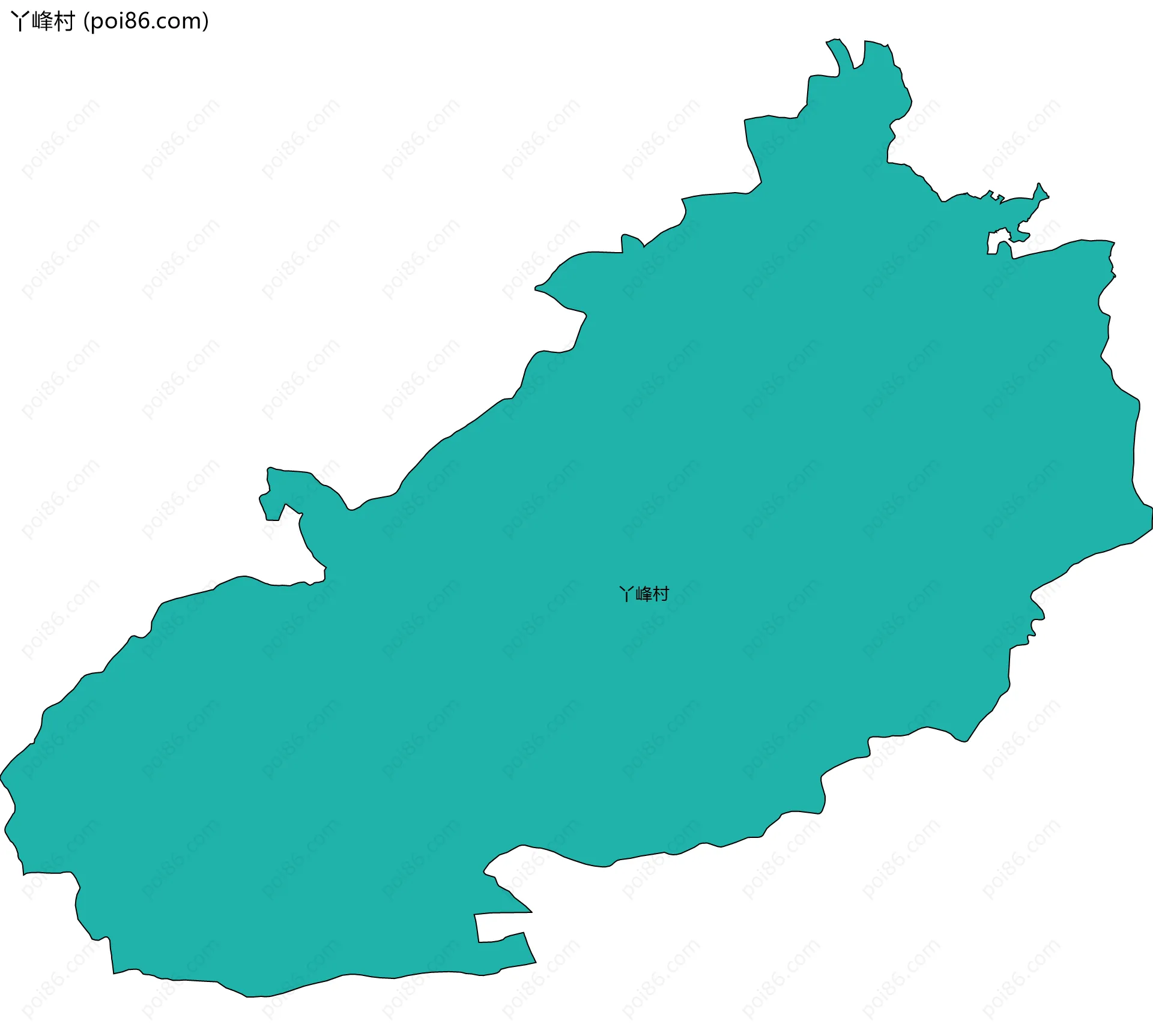 丫峰村边界地图