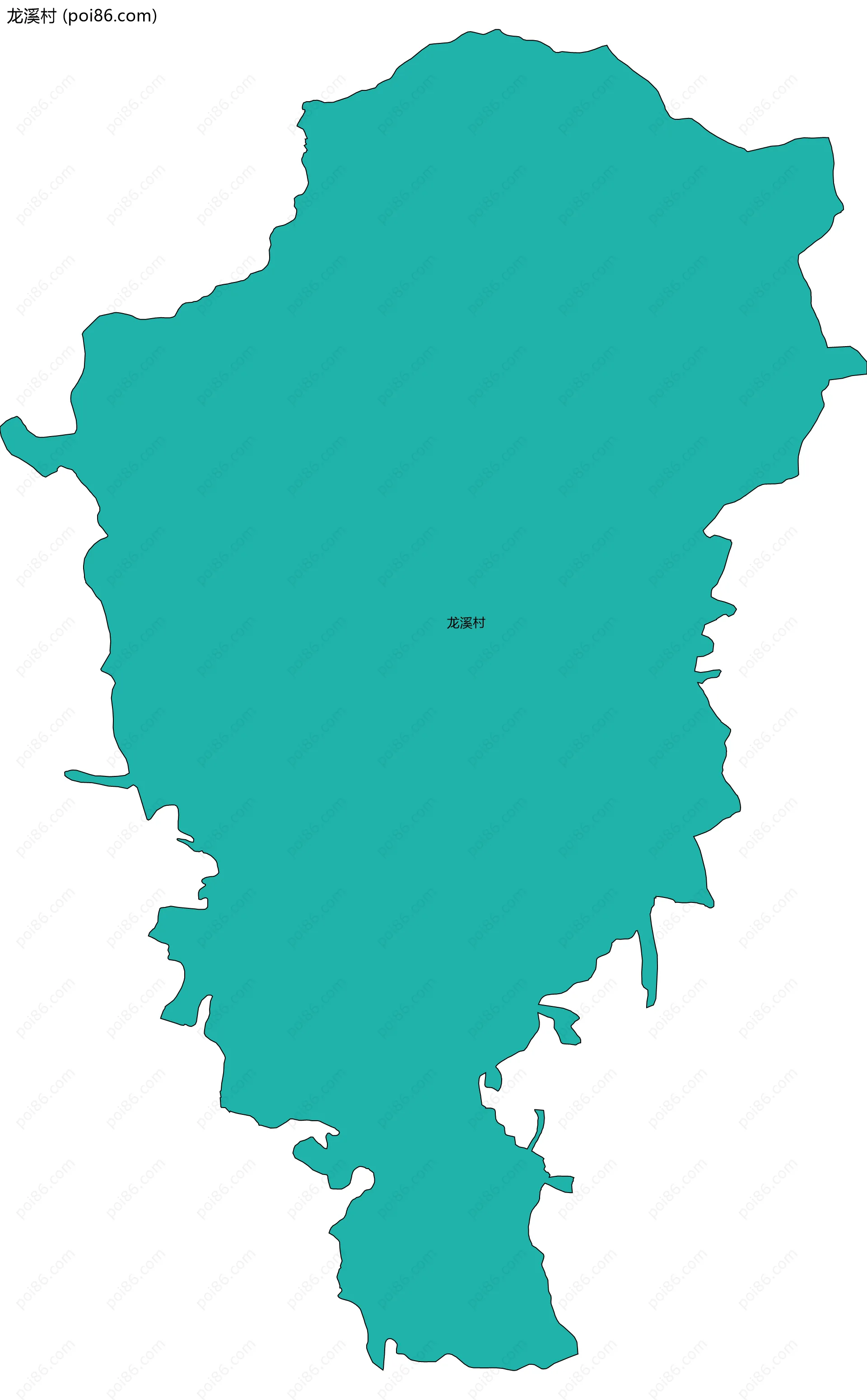 龙溪村边界地图