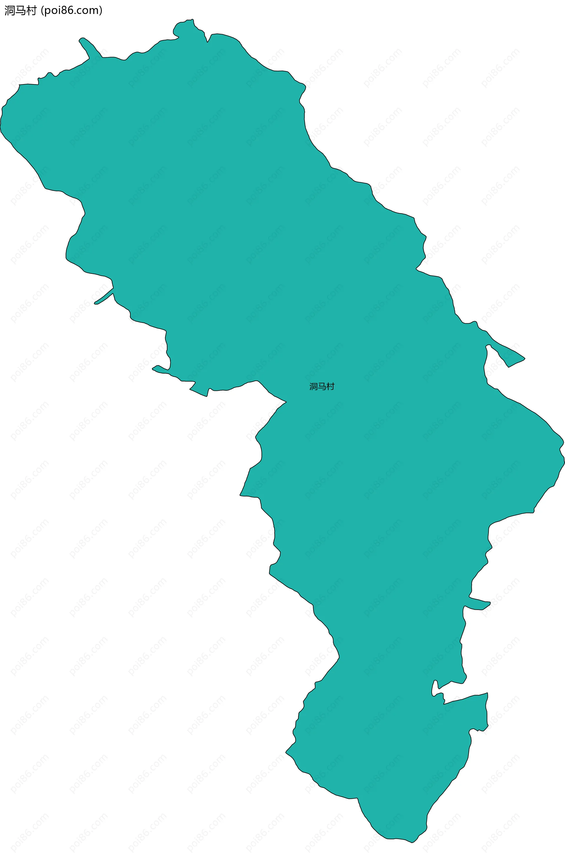 洞马村边界地图