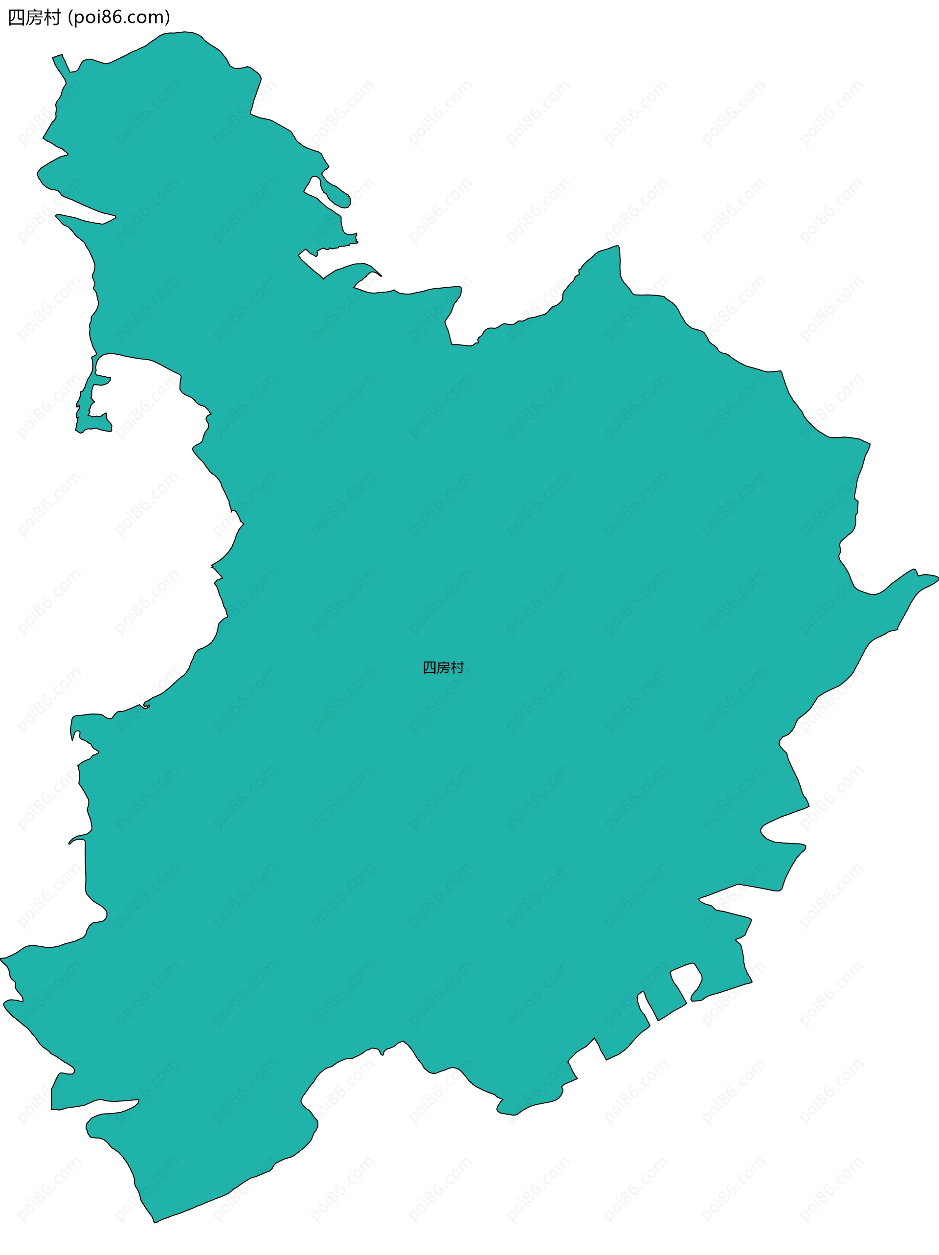 四房村边界地图