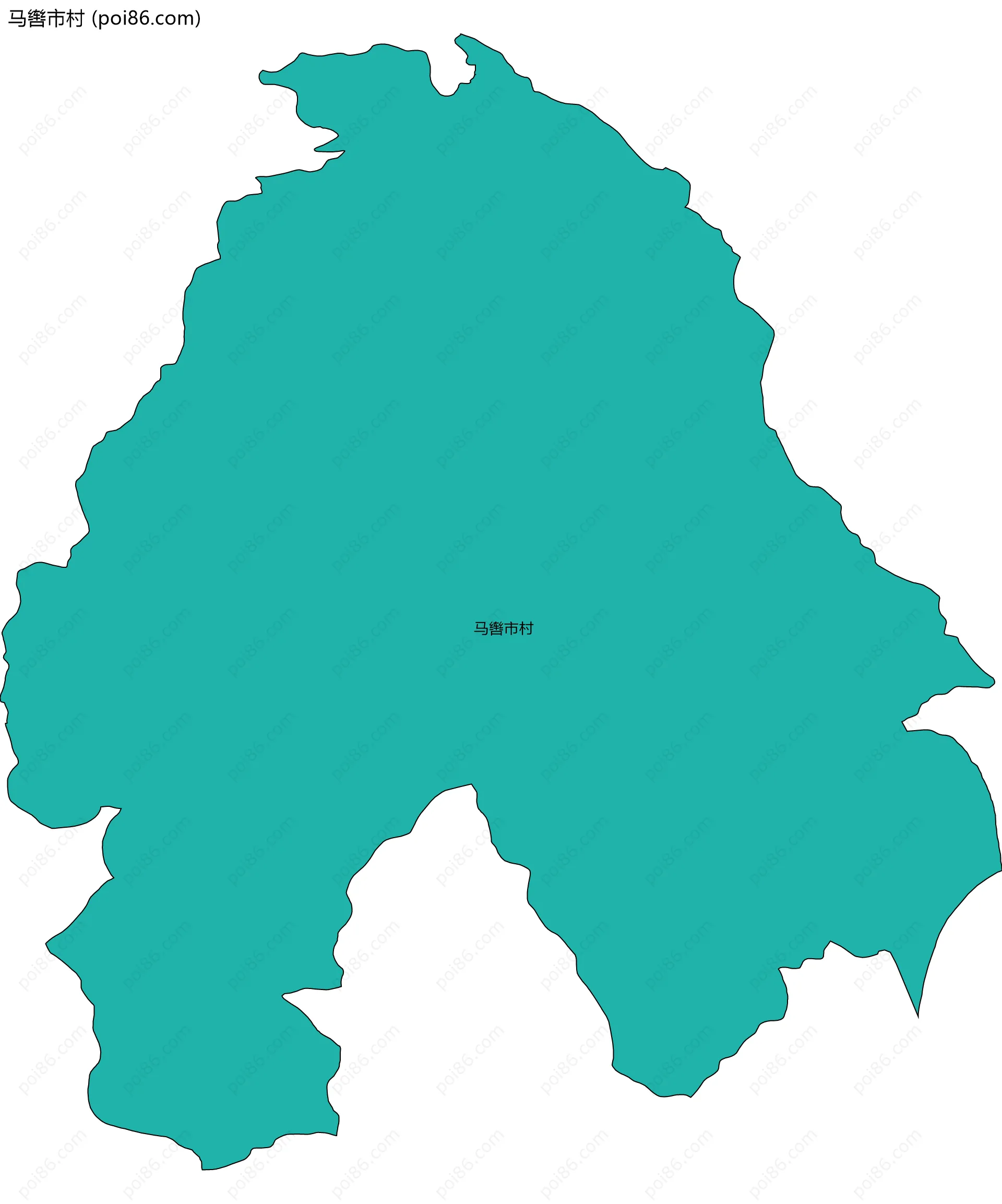 马辔市村边界地图