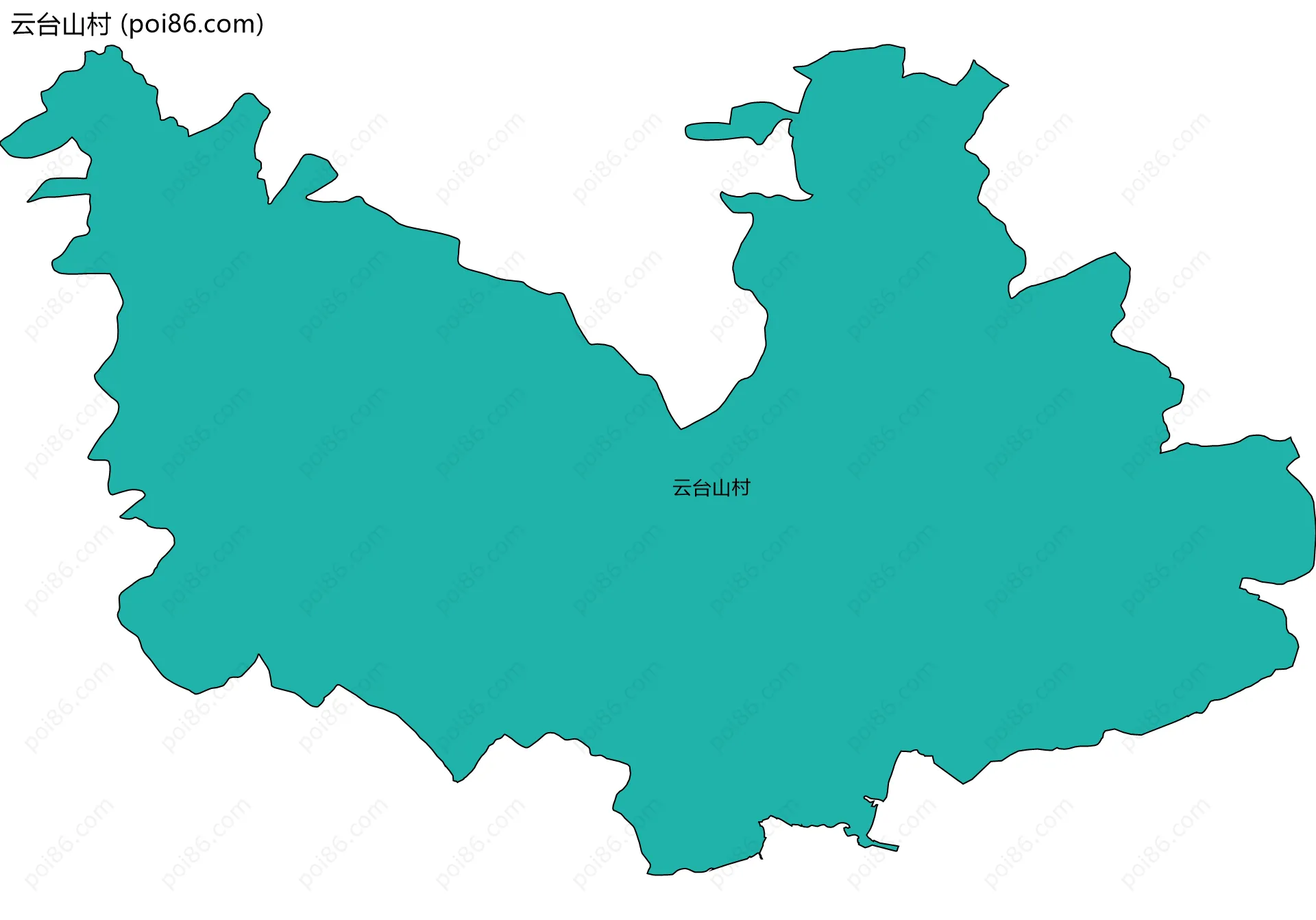 云台山村边界地图