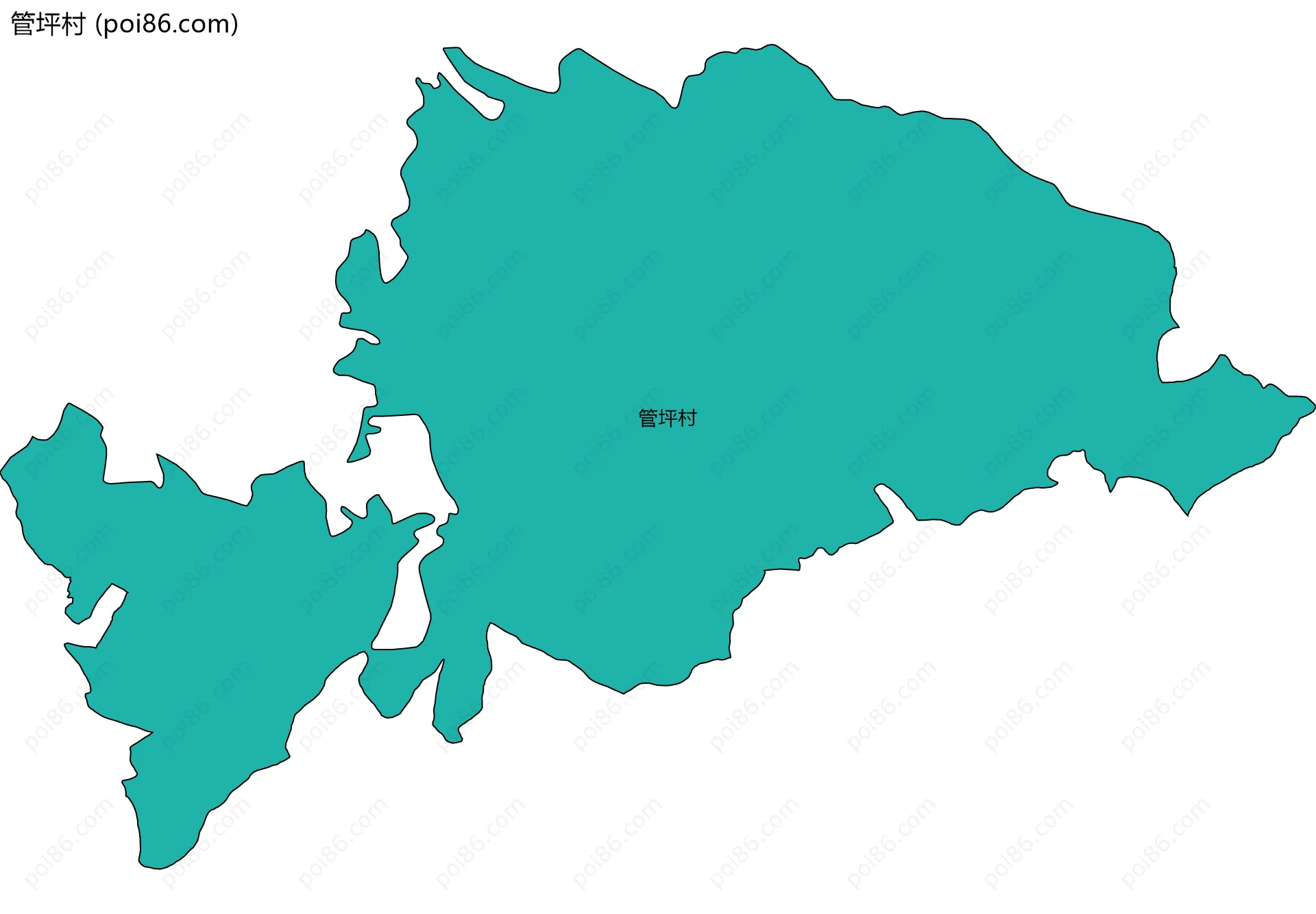 管坪村边界地图