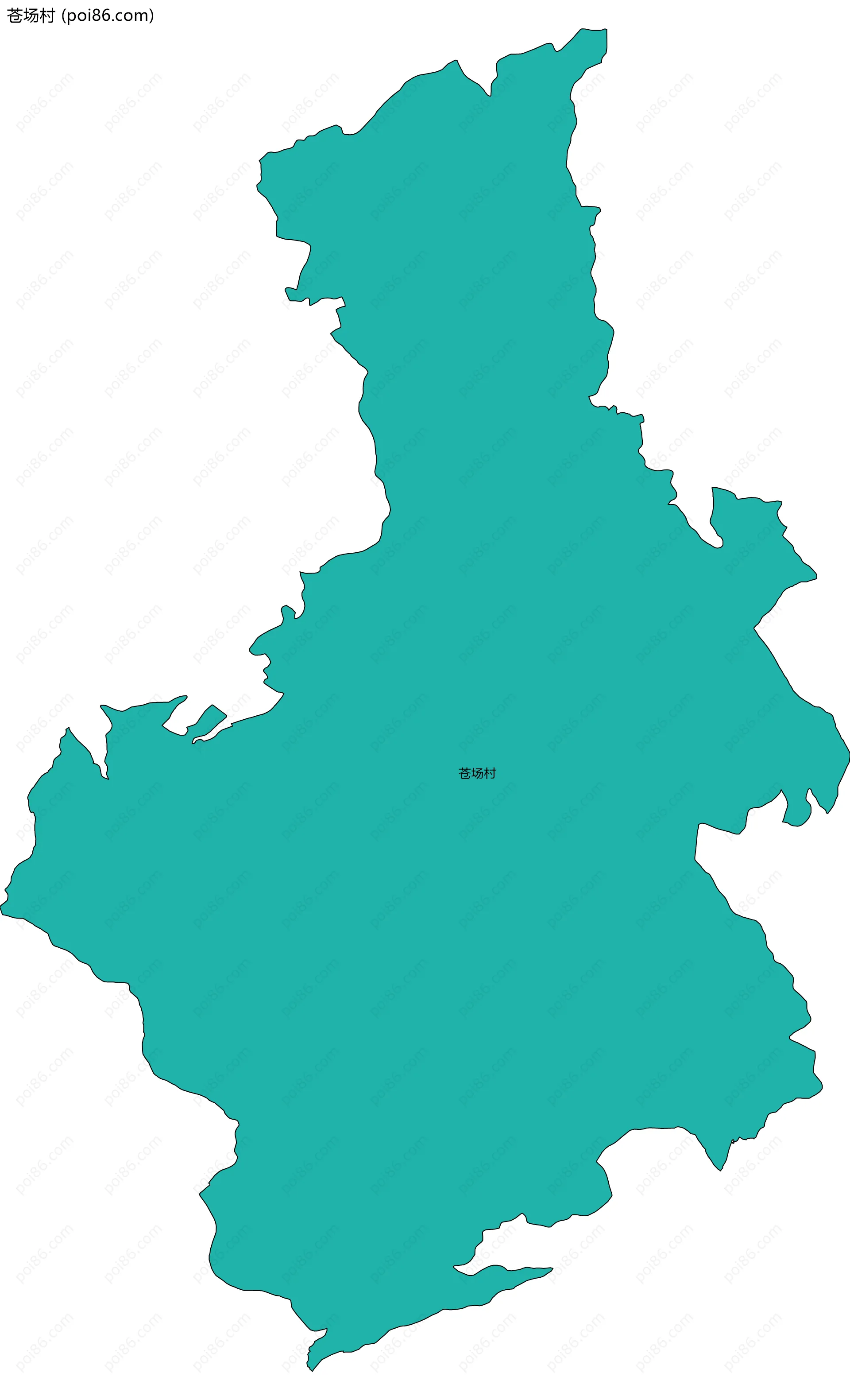 苍场村边界地图