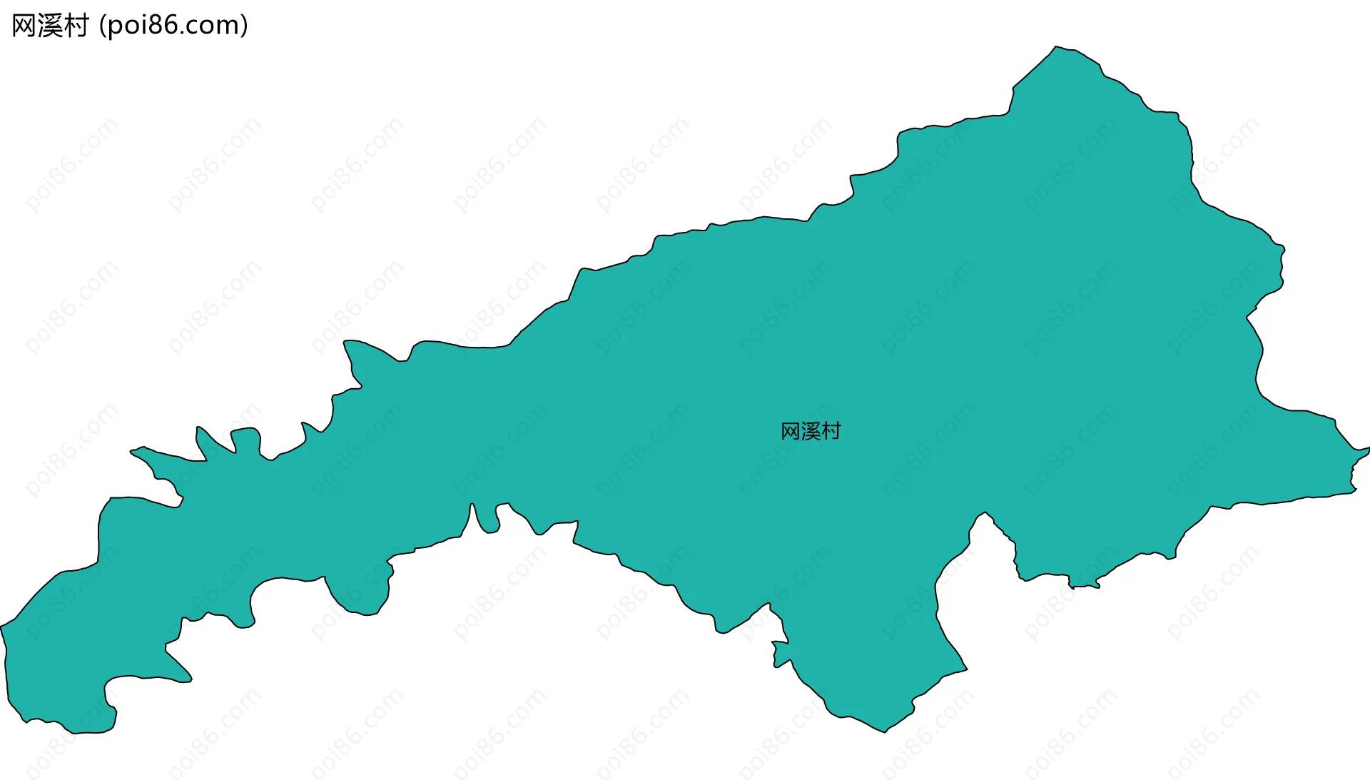 网溪村边界地图