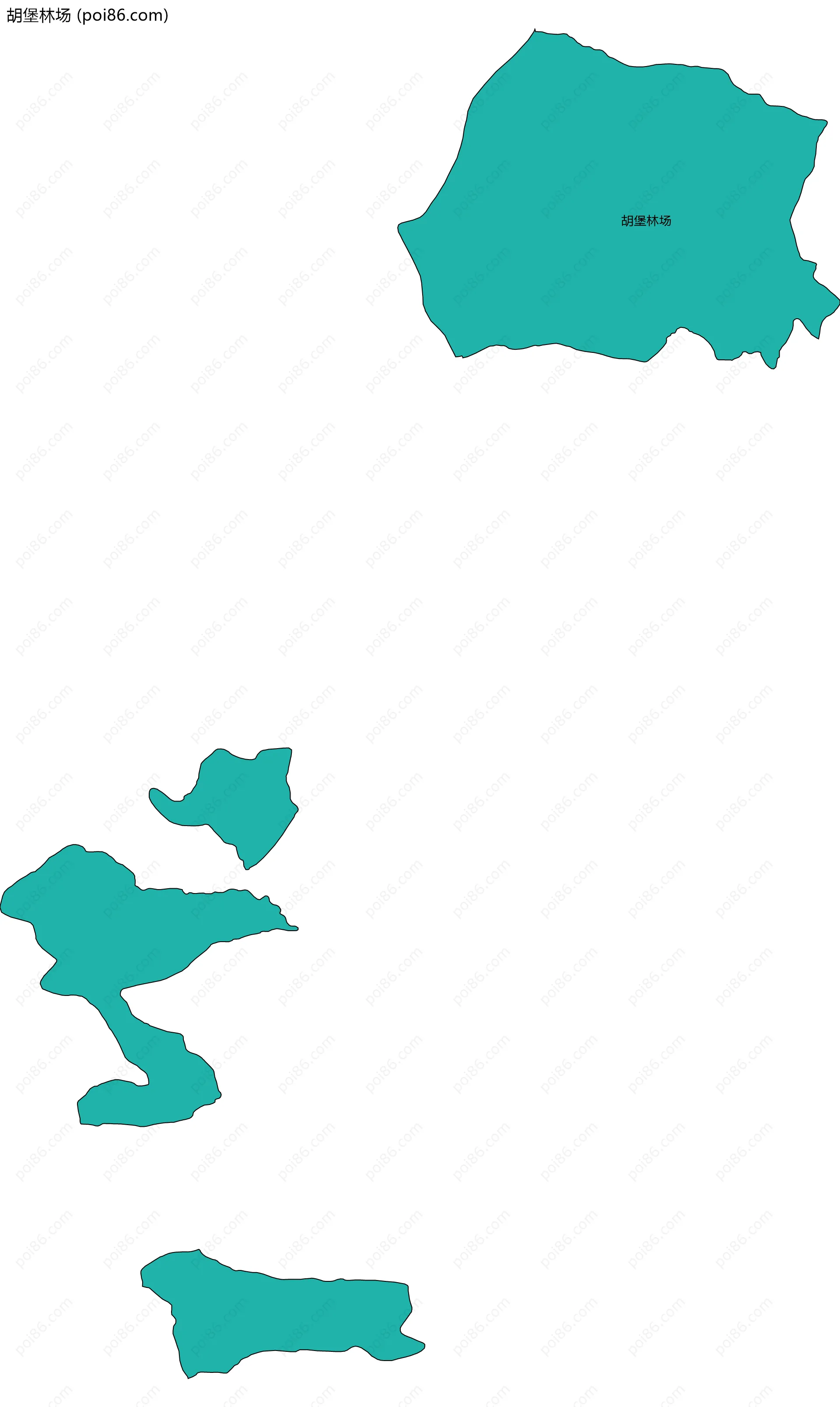 胡堡林场边界地图