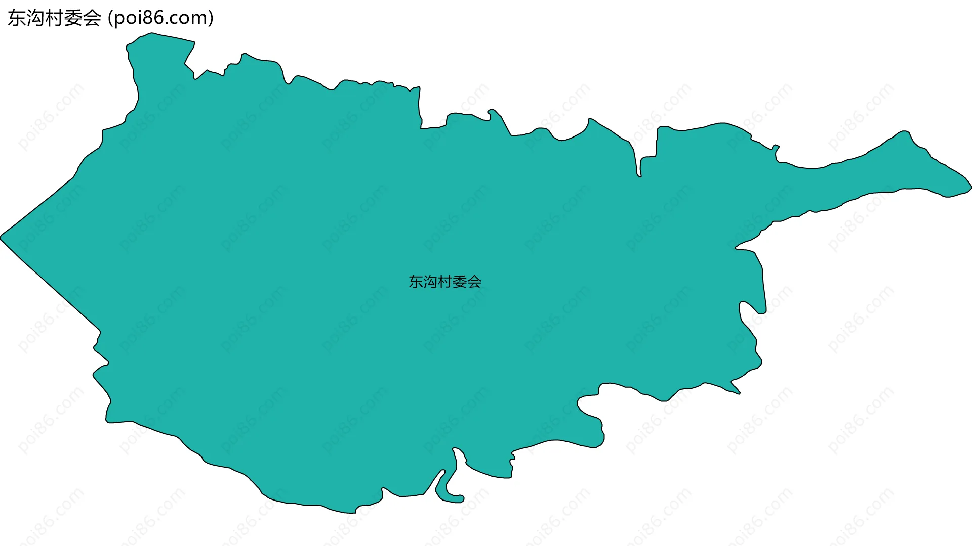 东沟村委会边界地图