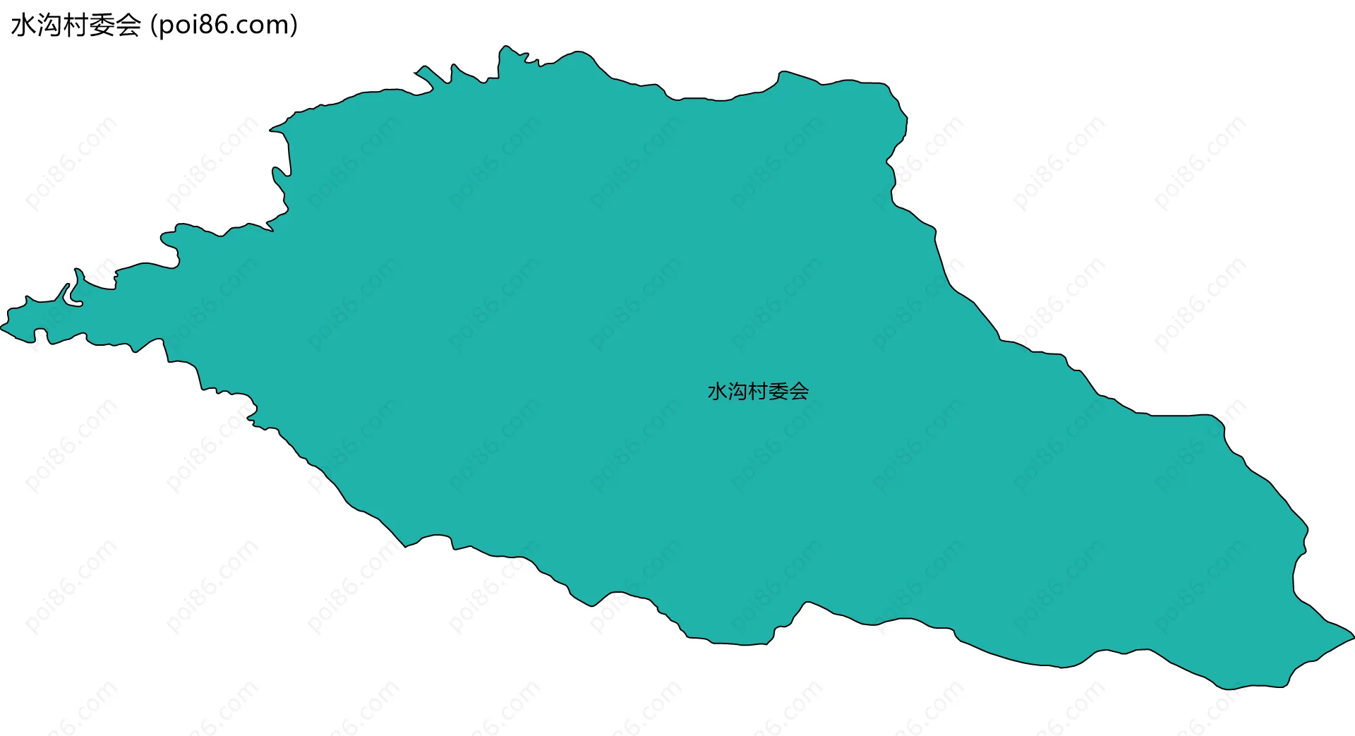 水沟村委会边界地图