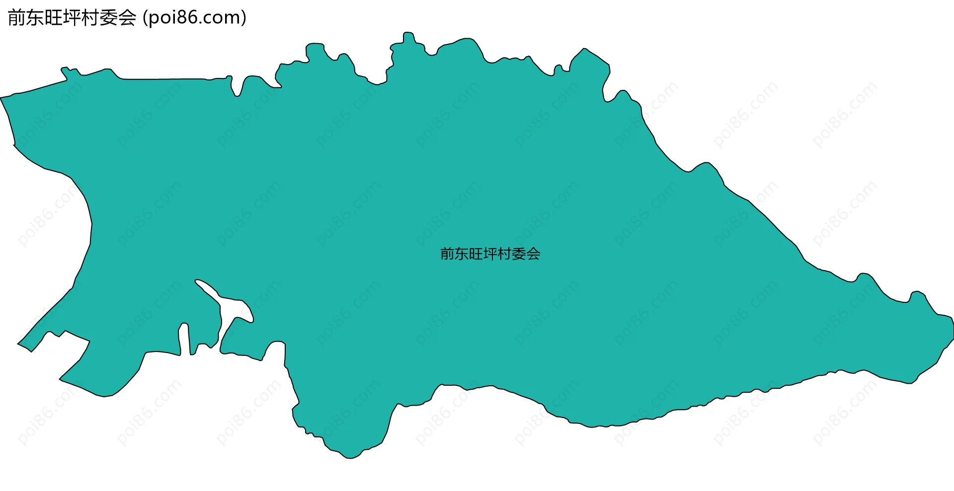 前东旺坪村委会边界地图