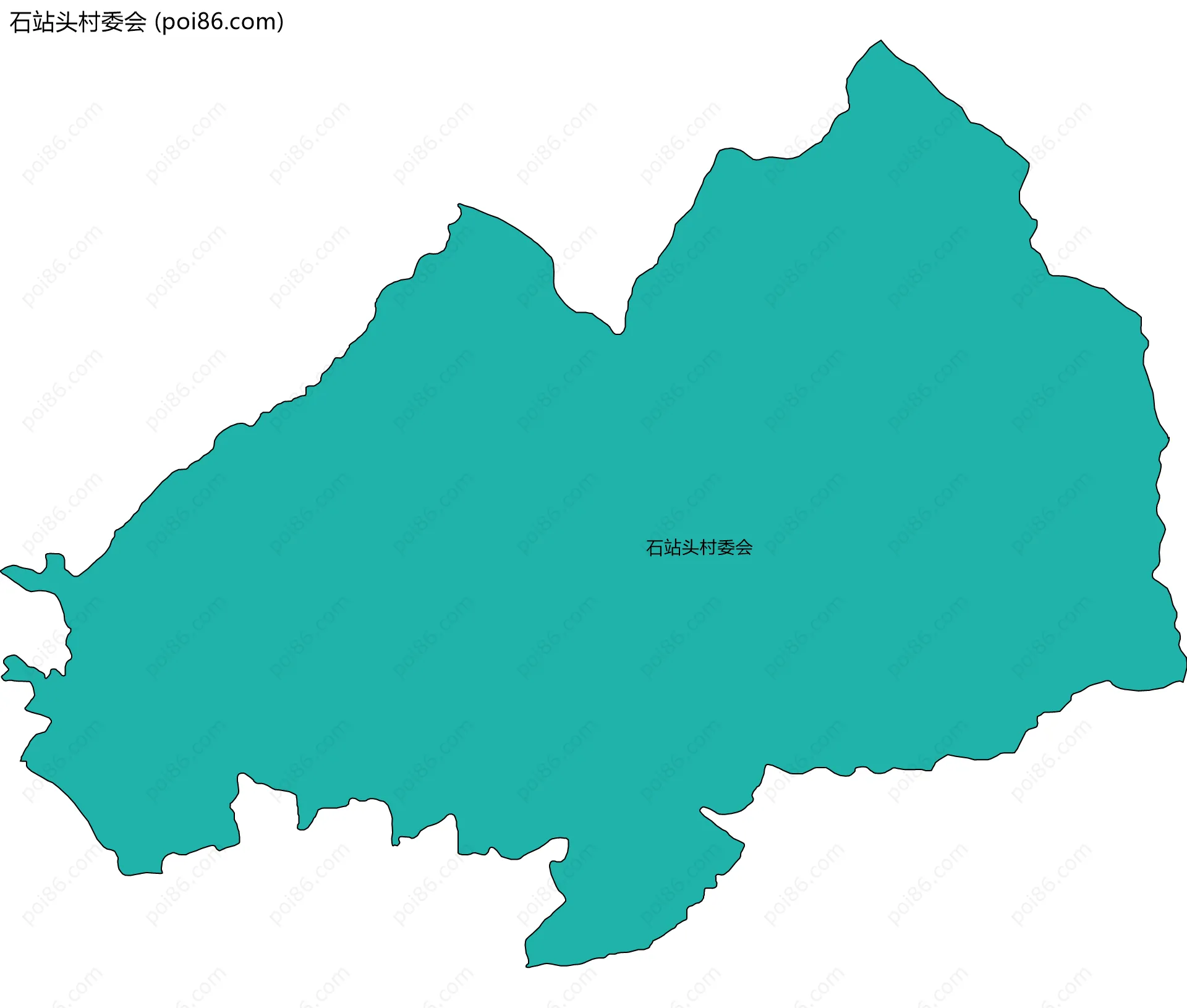 石站头村委会边界地图
