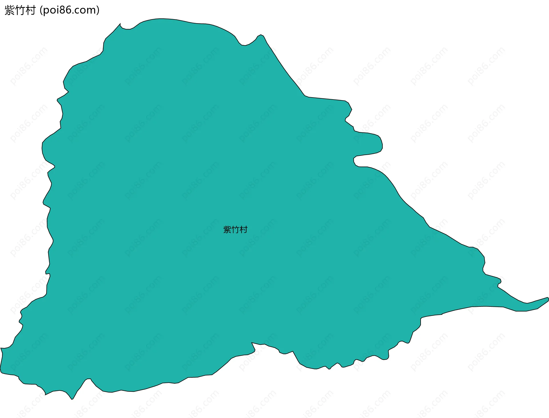 紫竹村边界地图