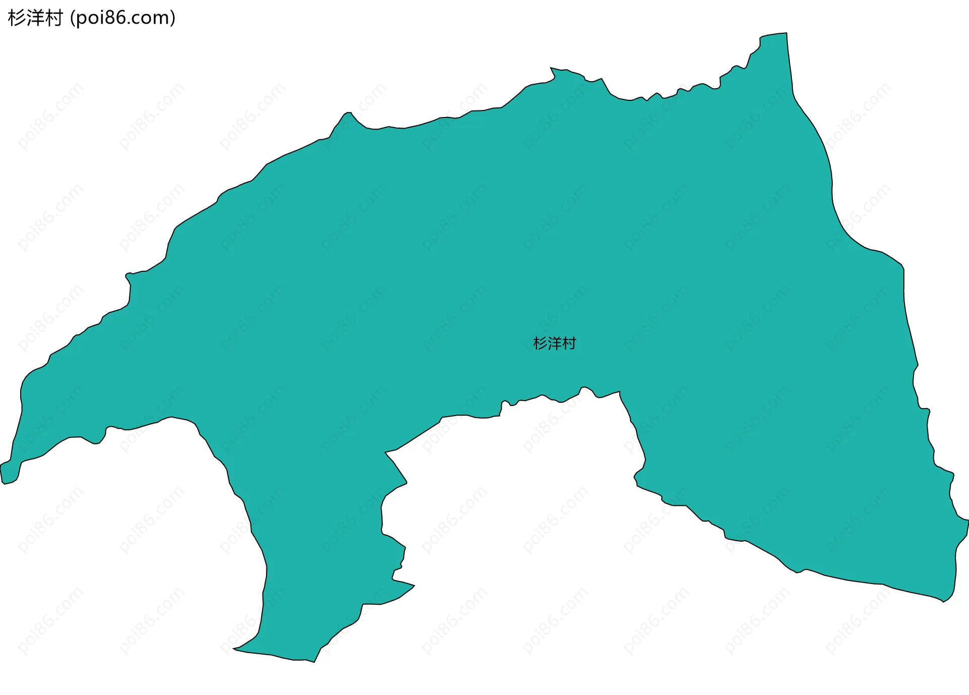 杉洋村边界地图