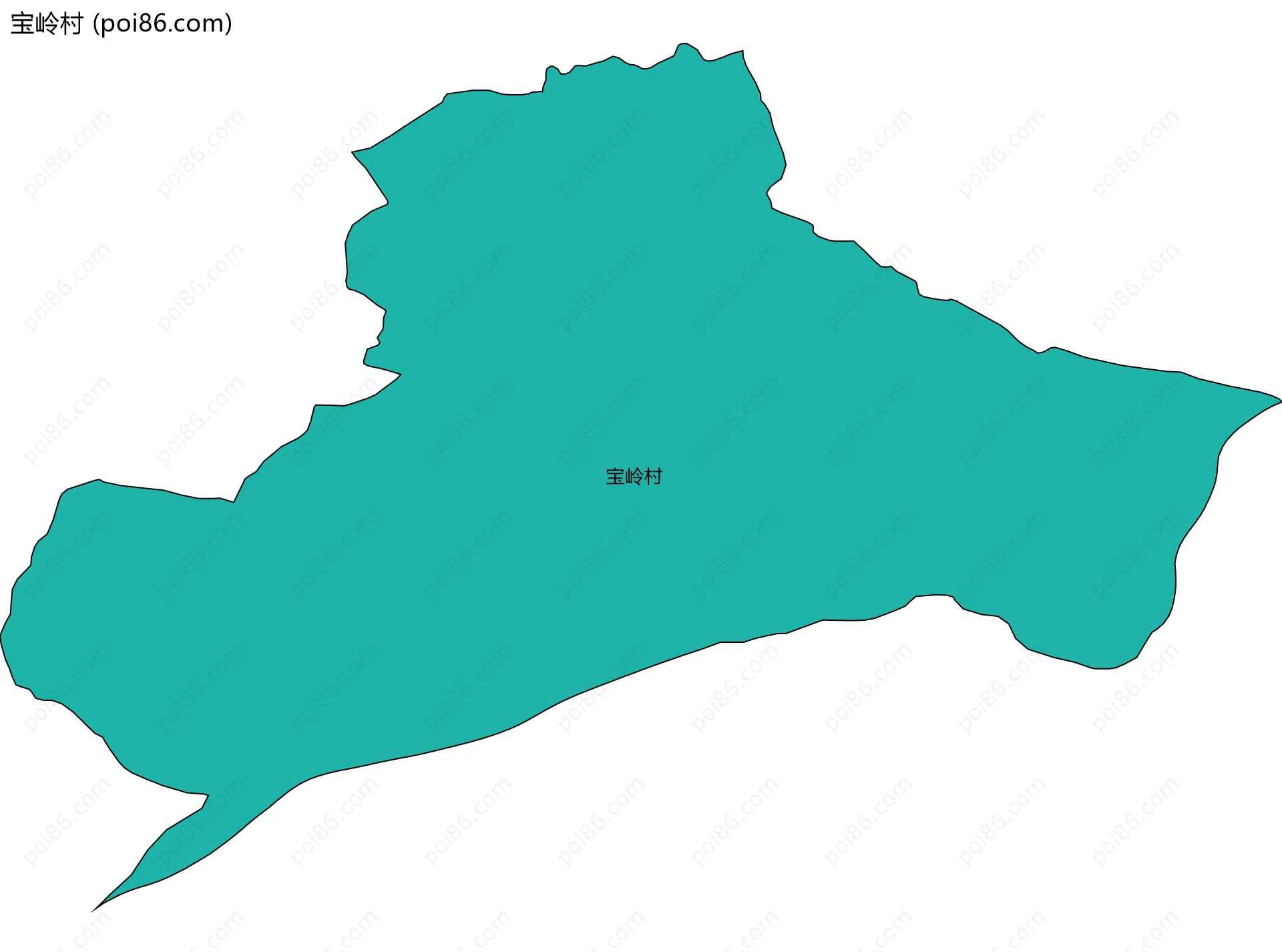 宝岭村边界地图