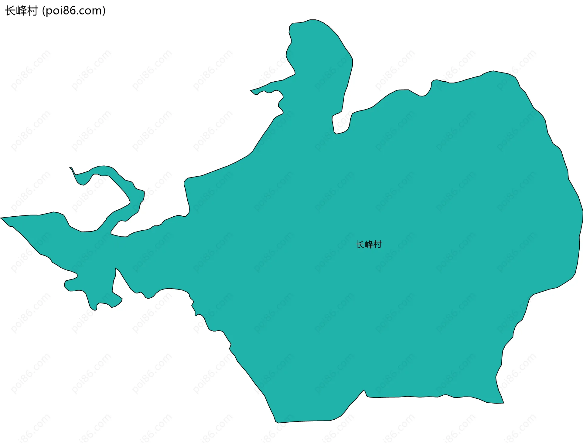 长峰村边界地图