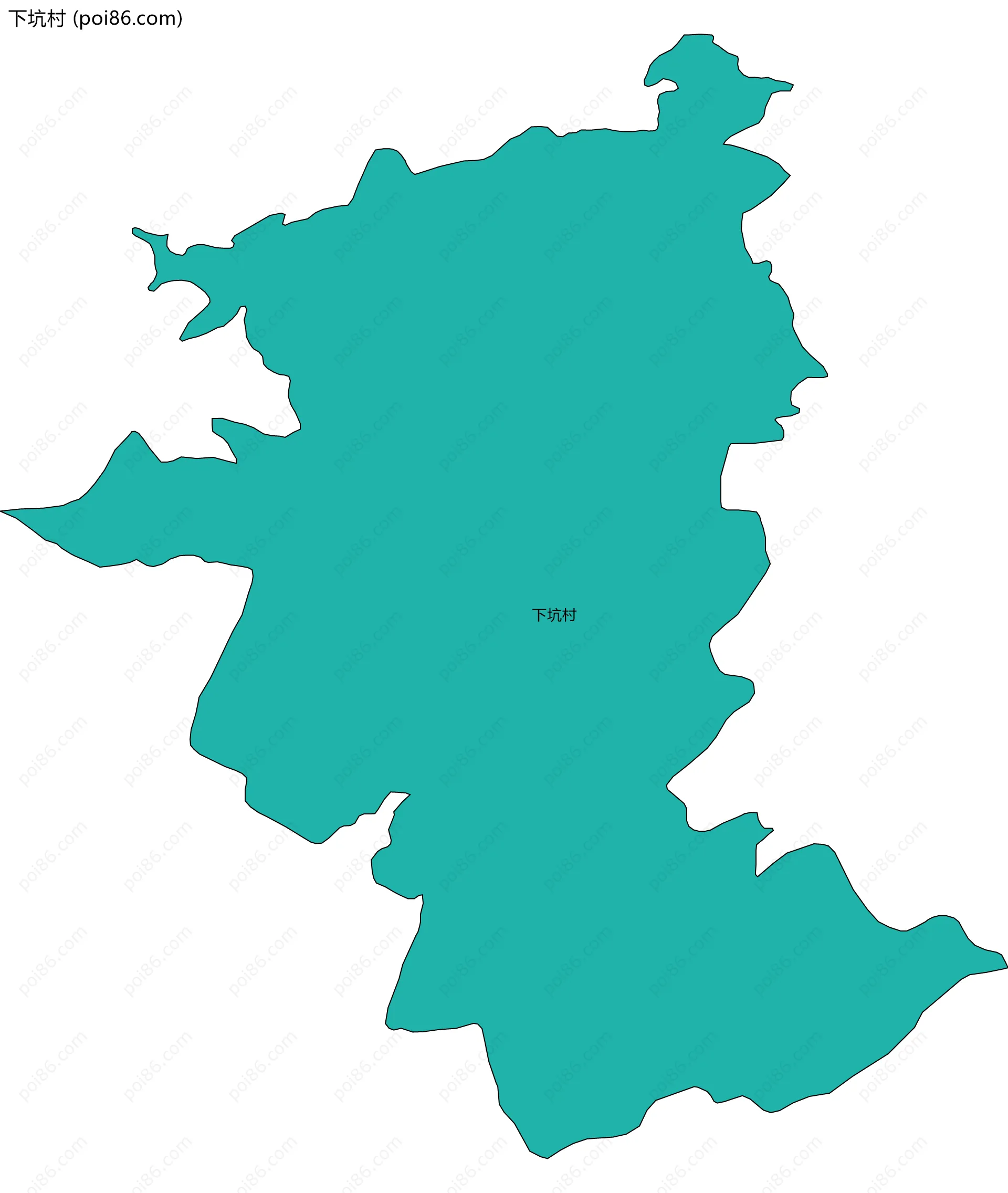 下坑村边界地图