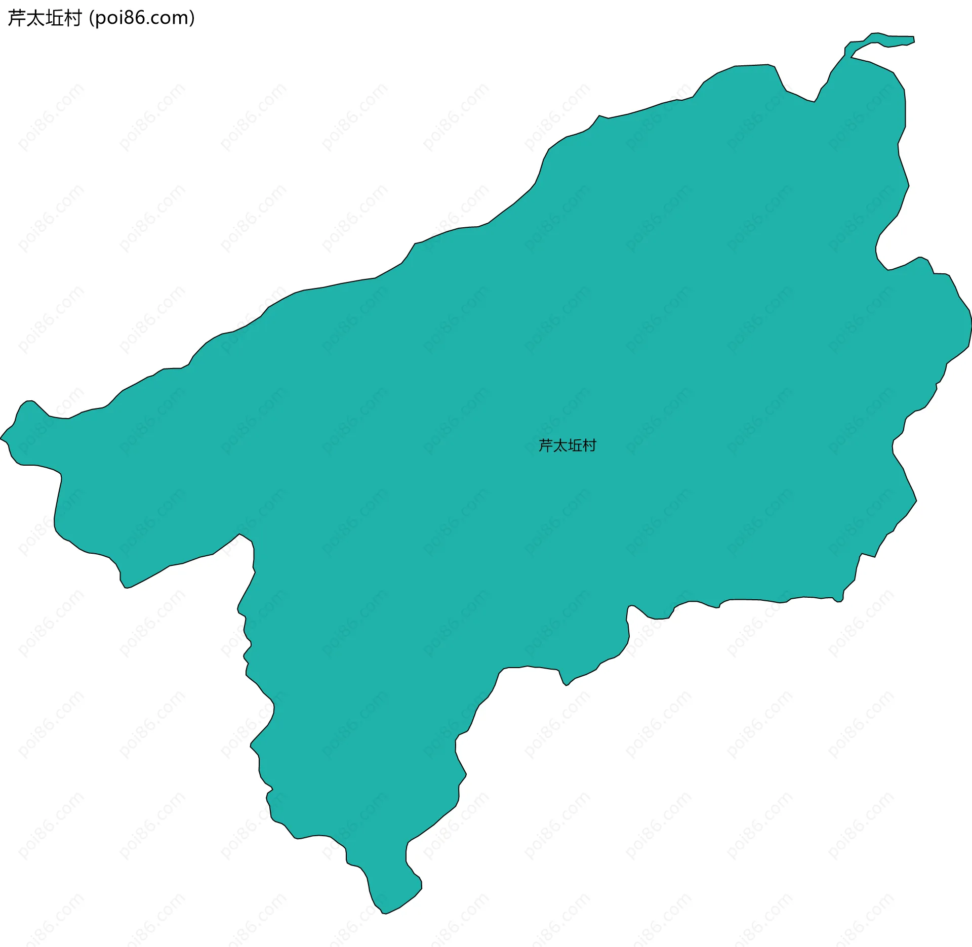 芹太坵村边界地图