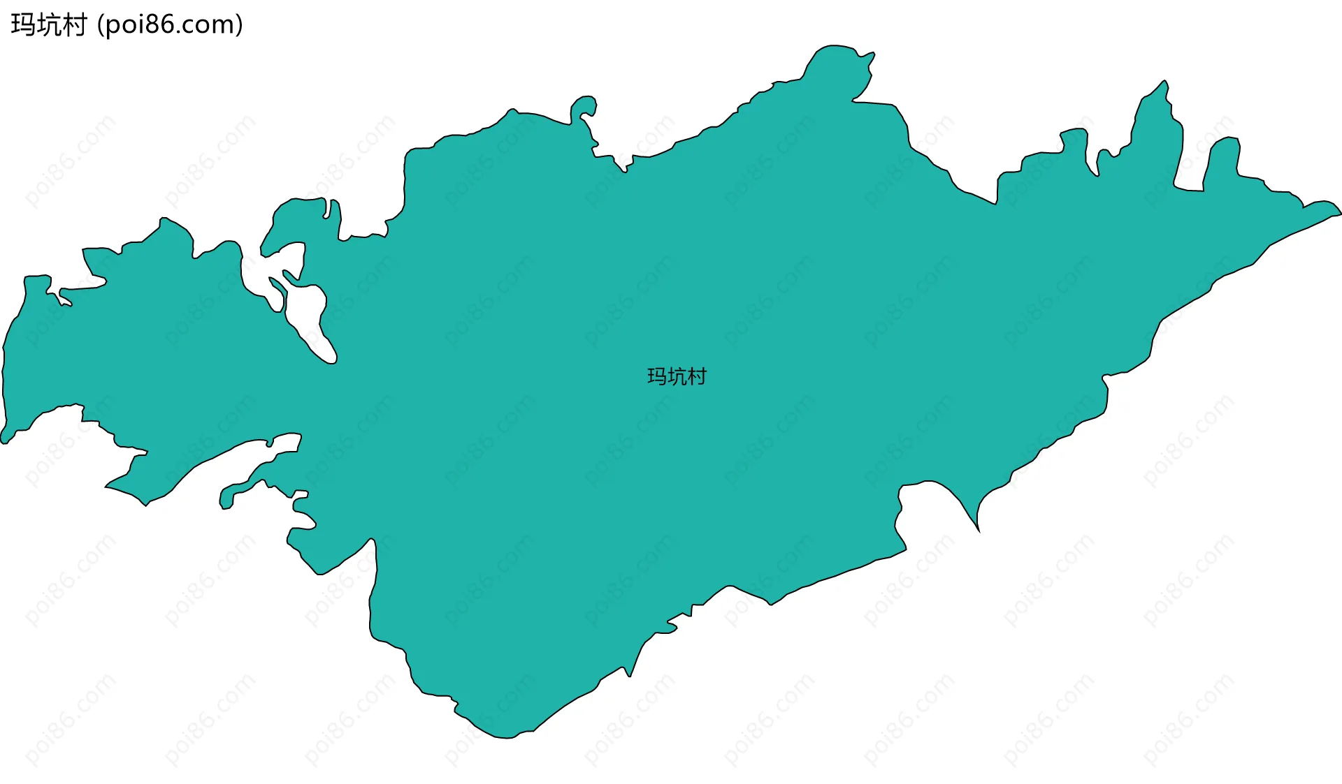 玛坑村边界地图