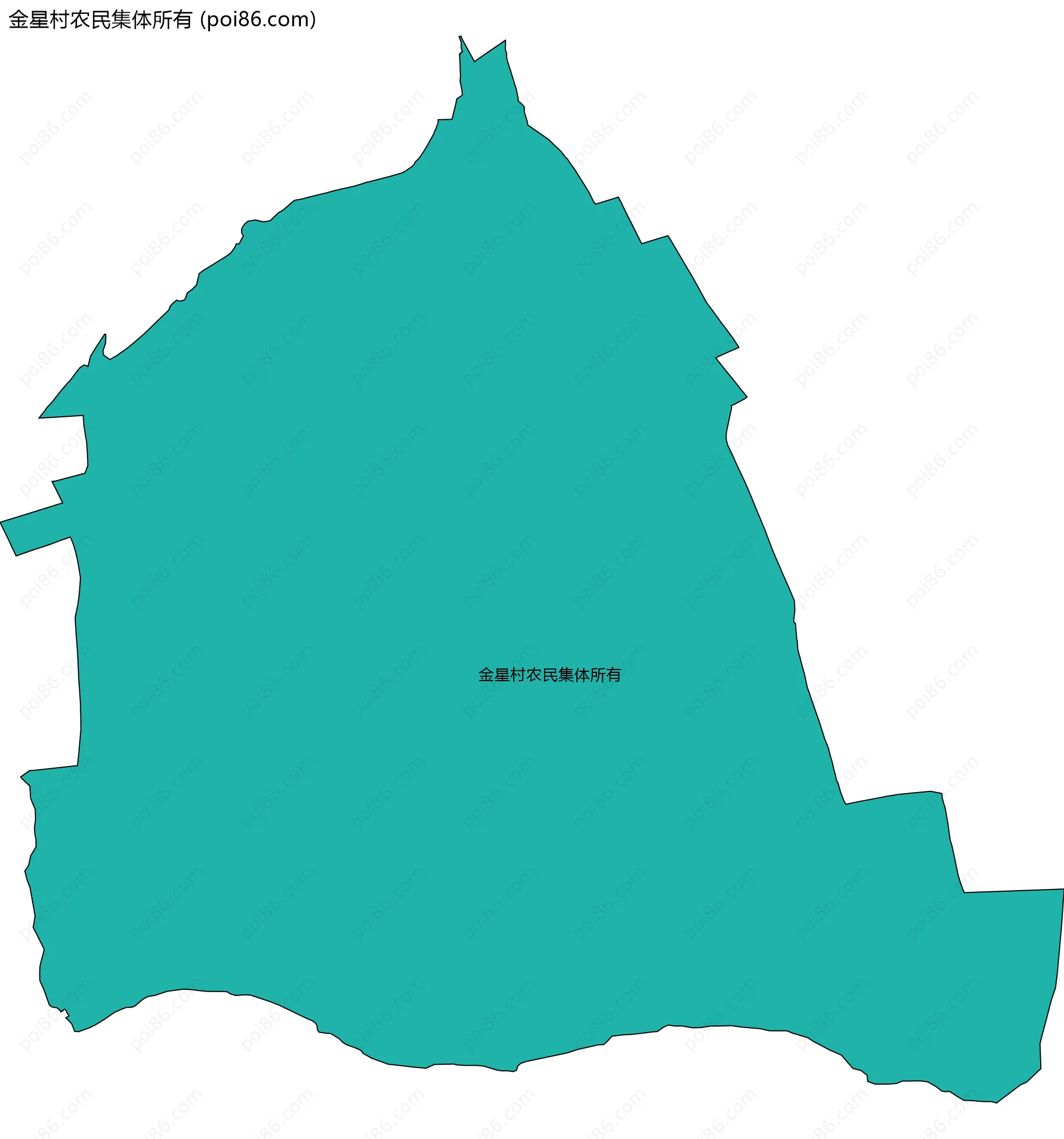 金星村农民集体所有边界地图