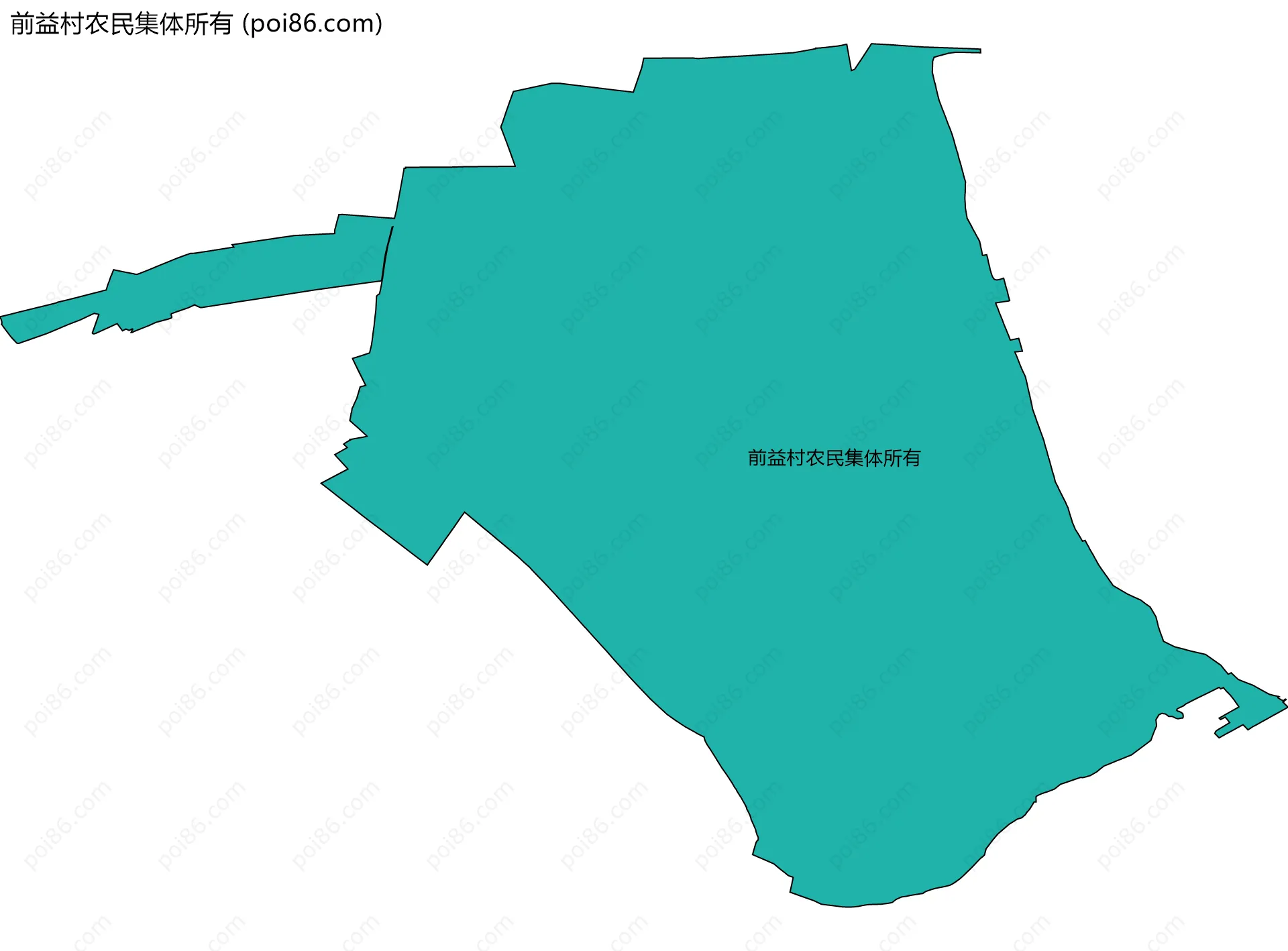前益村农民集体所有边界地图