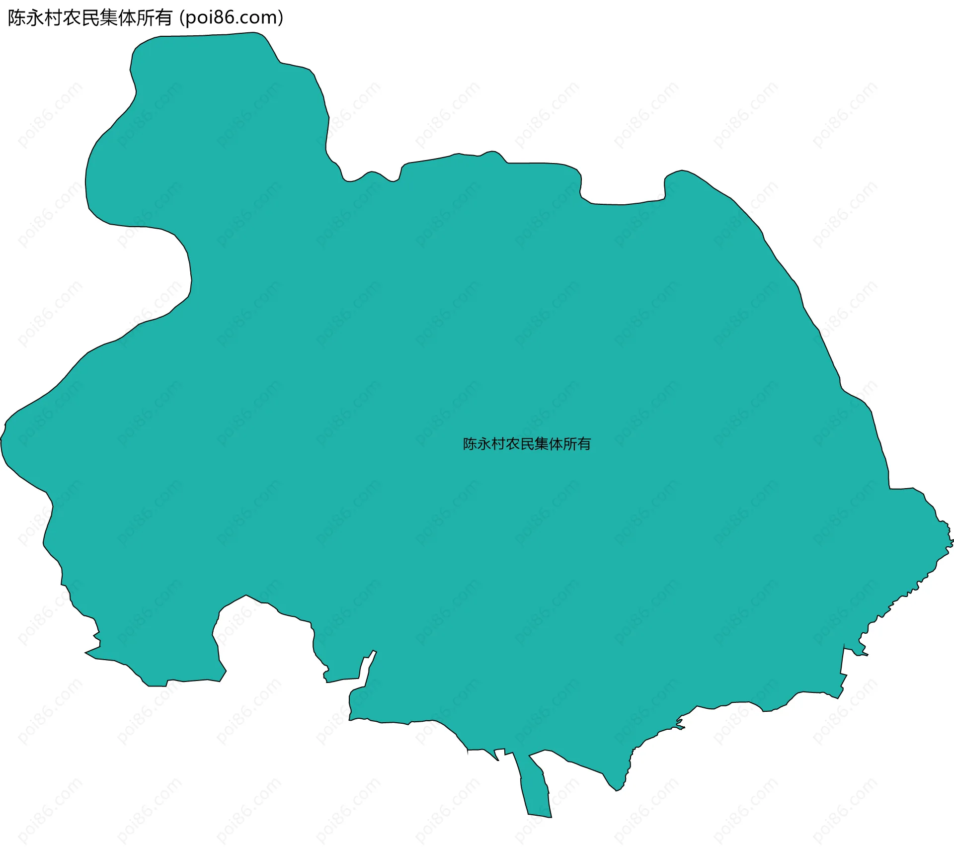 陈永村农民集体所有边界地图