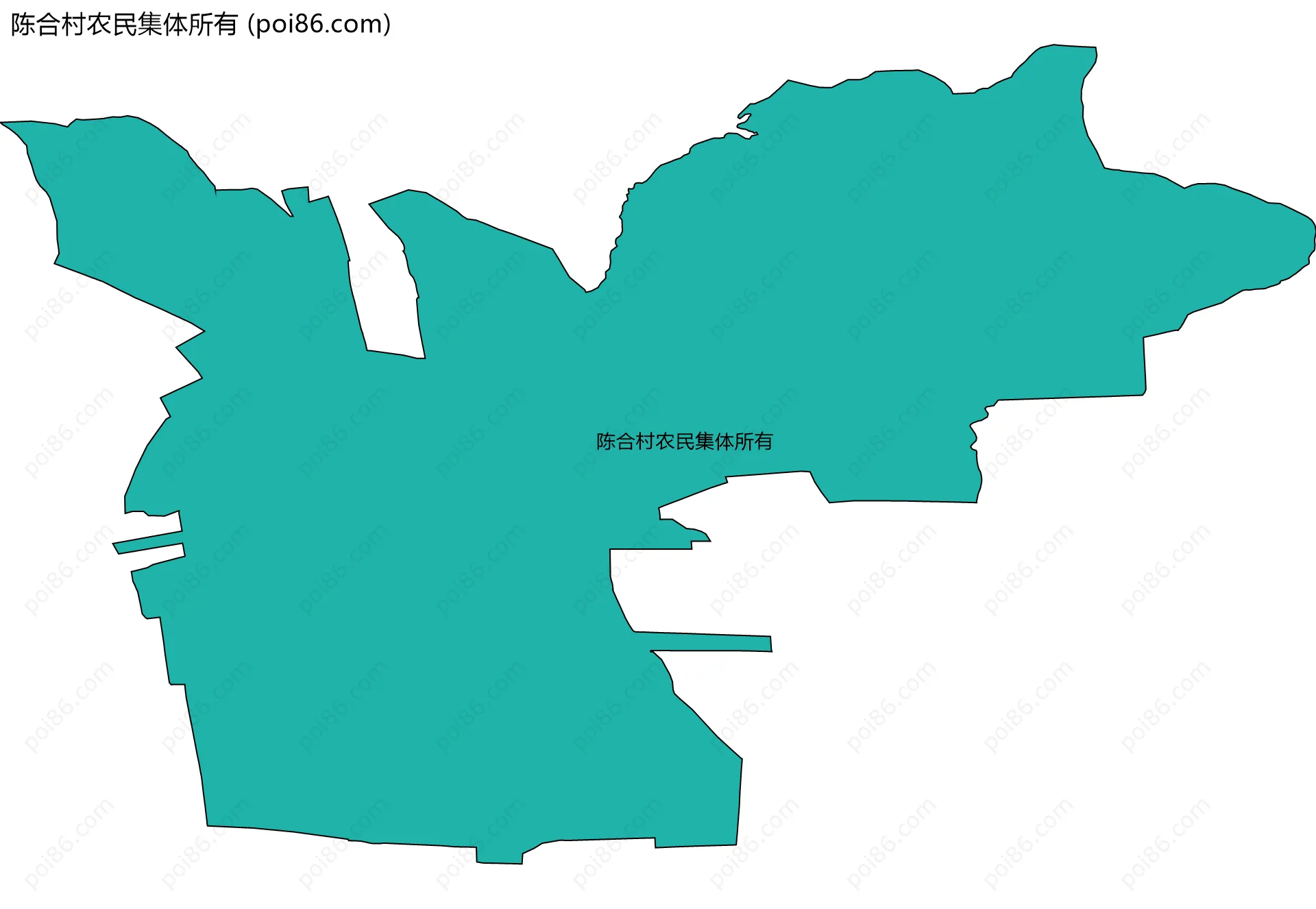 陈合村农民集体所有边界地图