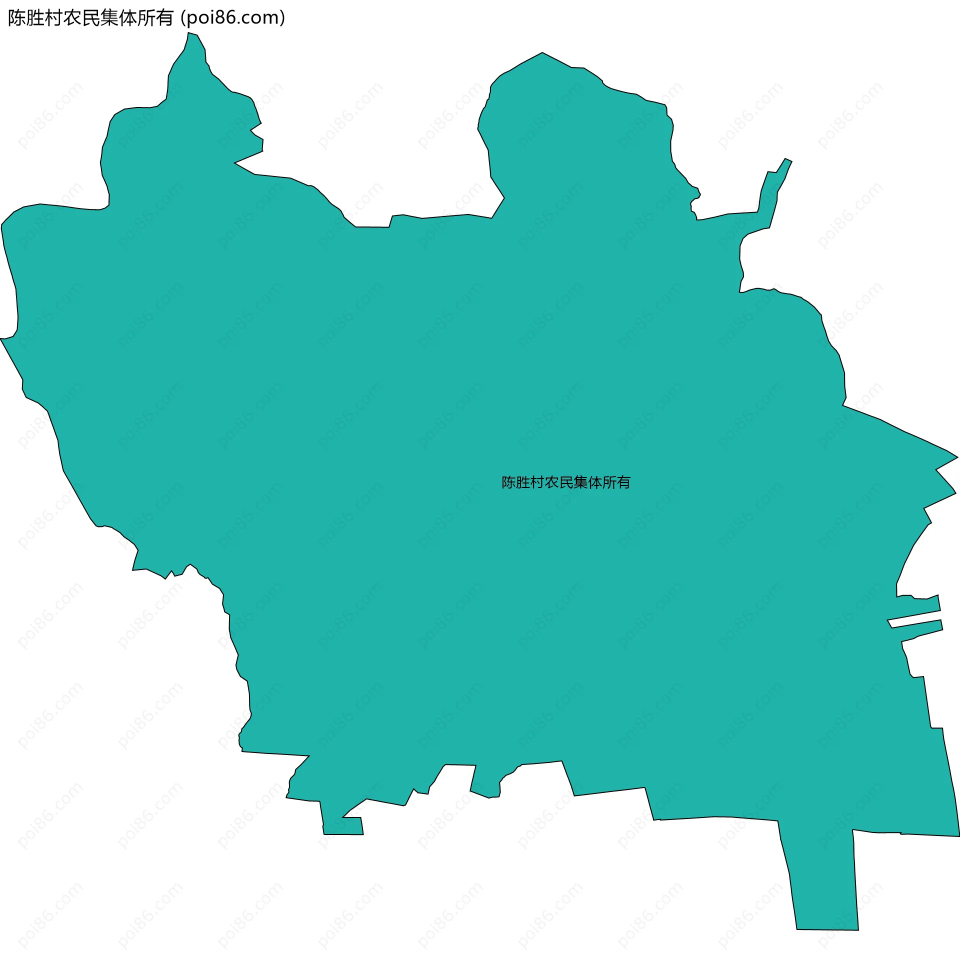 陈胜村农民集体所有边界地图