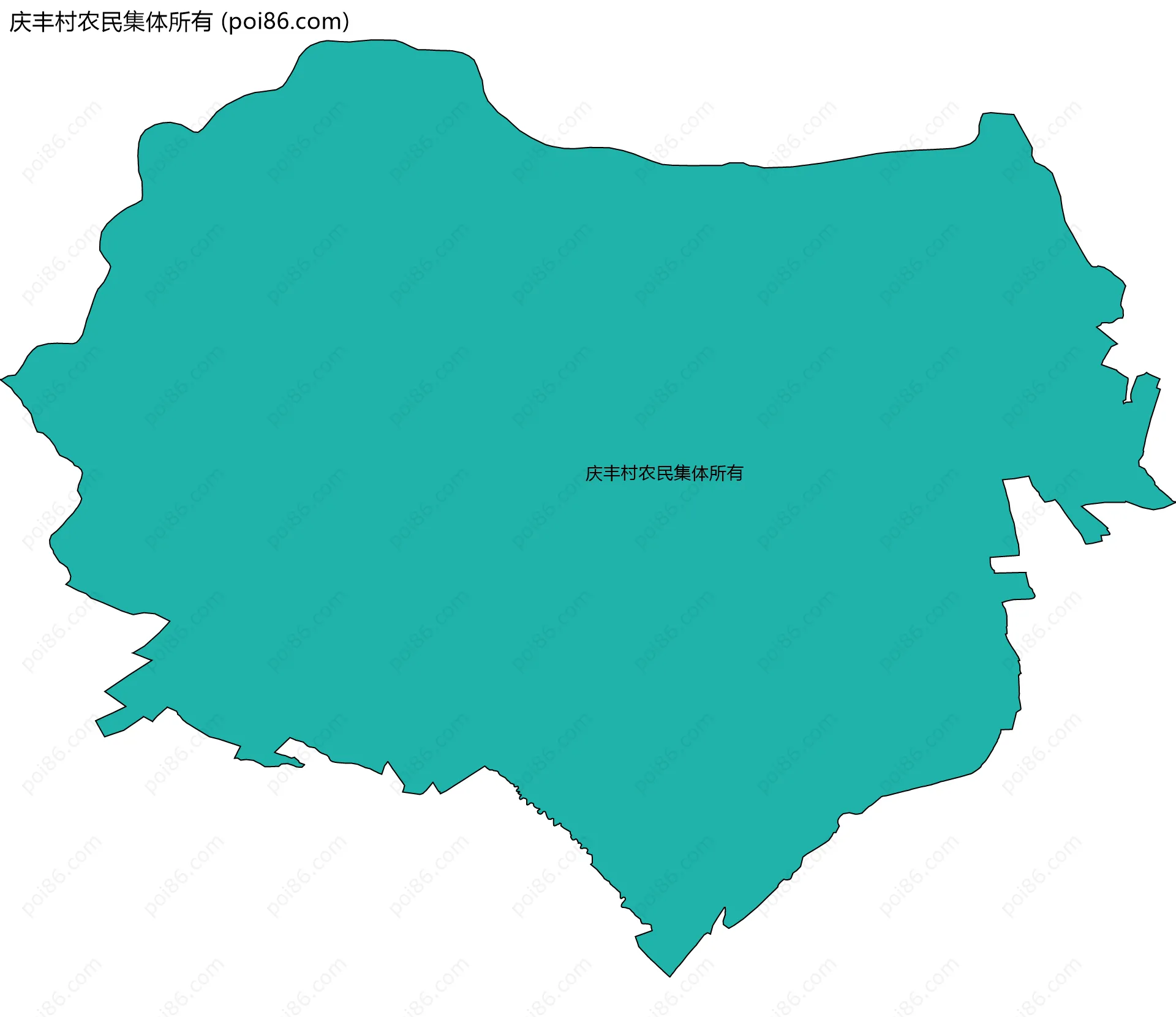 庆丰村农民集体所有边界地图