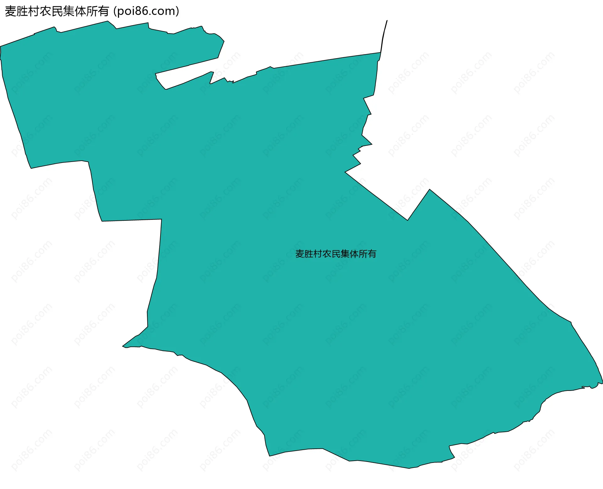 麦胜村农民集体所有边界地图