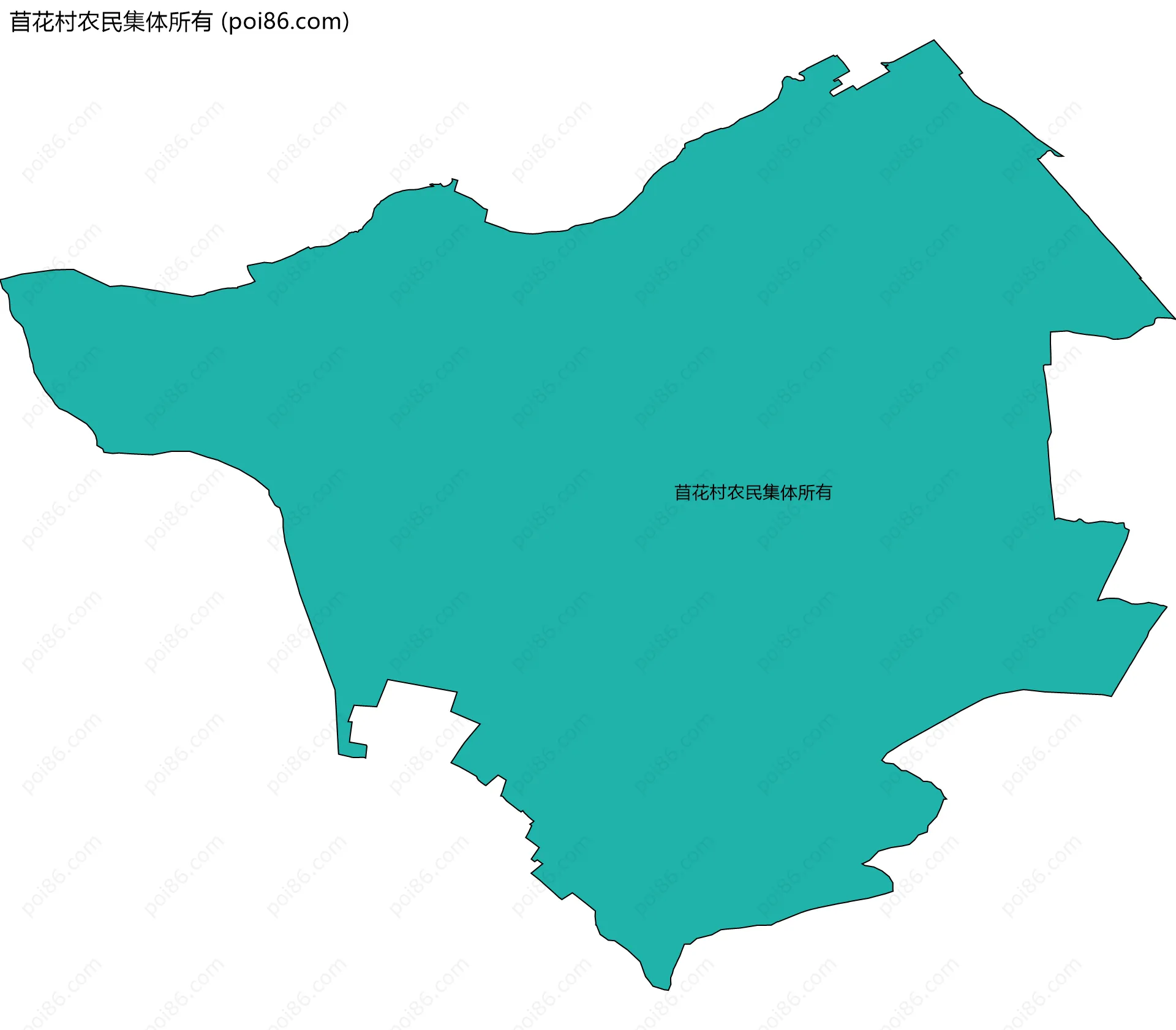 苜花村农民集体所有边界地图