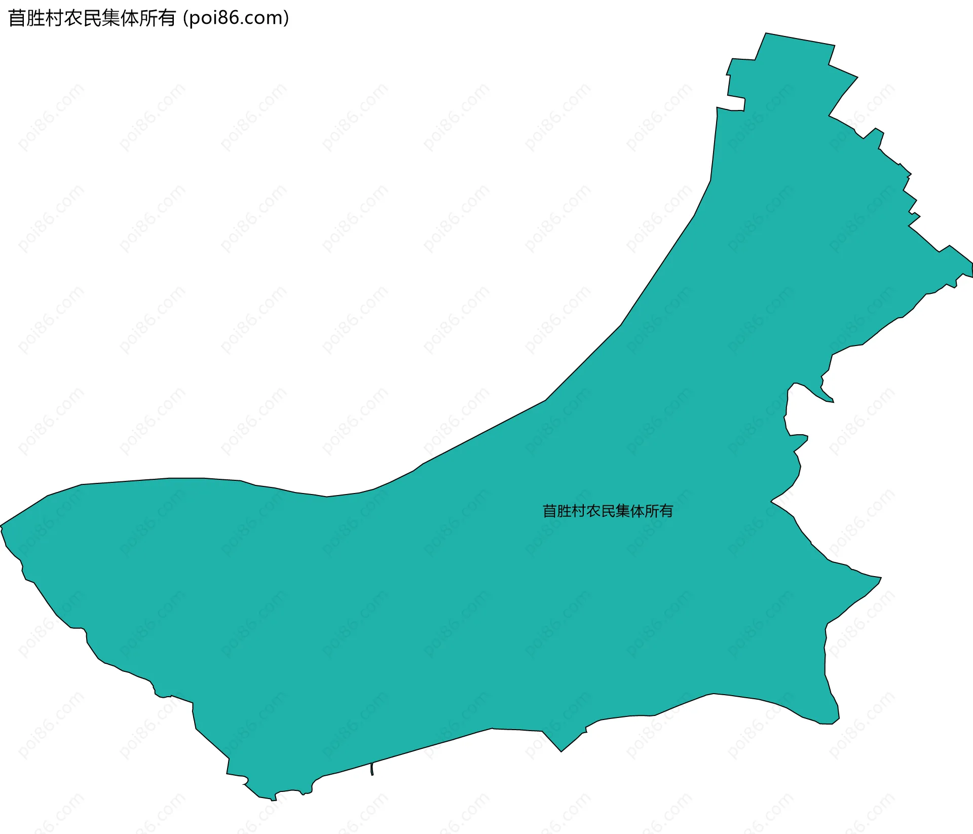 苜胜村农民集体所有边界地图