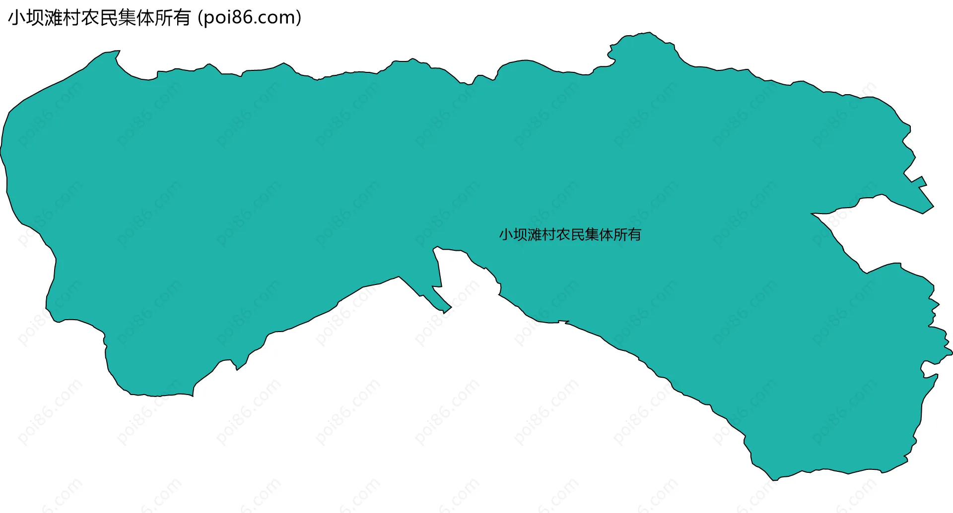 小坝滩村农民集体所有边界地图