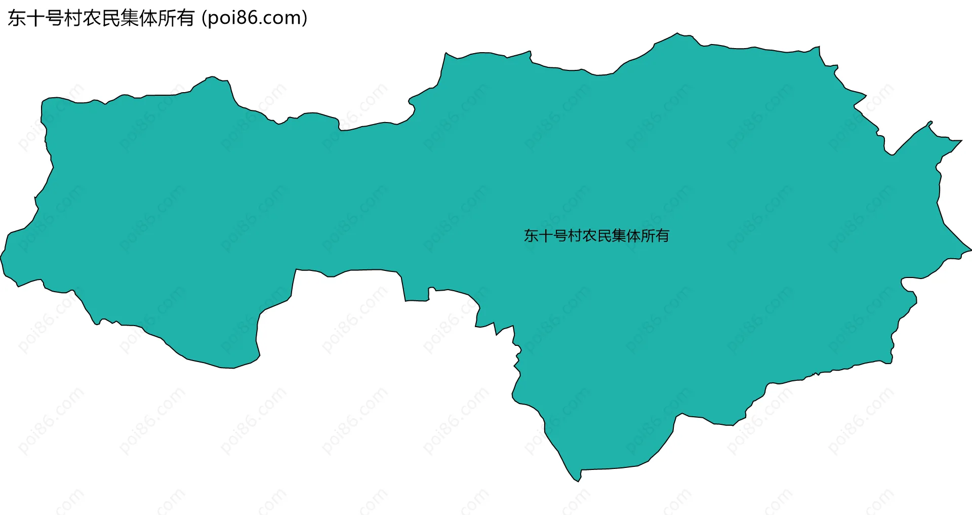 东十号村农民集体所有边界地图