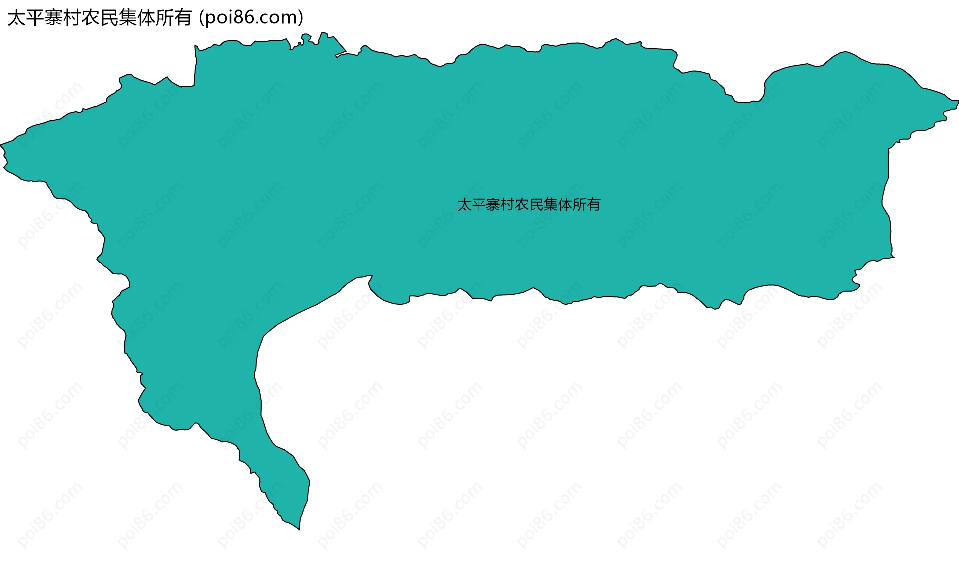 太平寨村农民集体所有边界地图