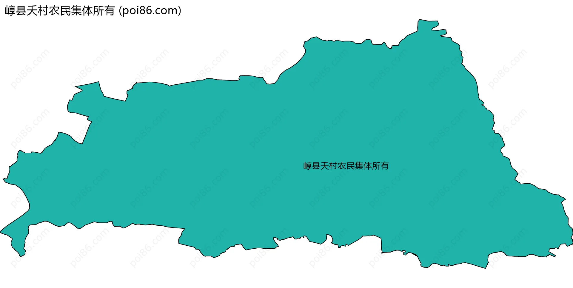 崞县夭村农民集体所有边界地图