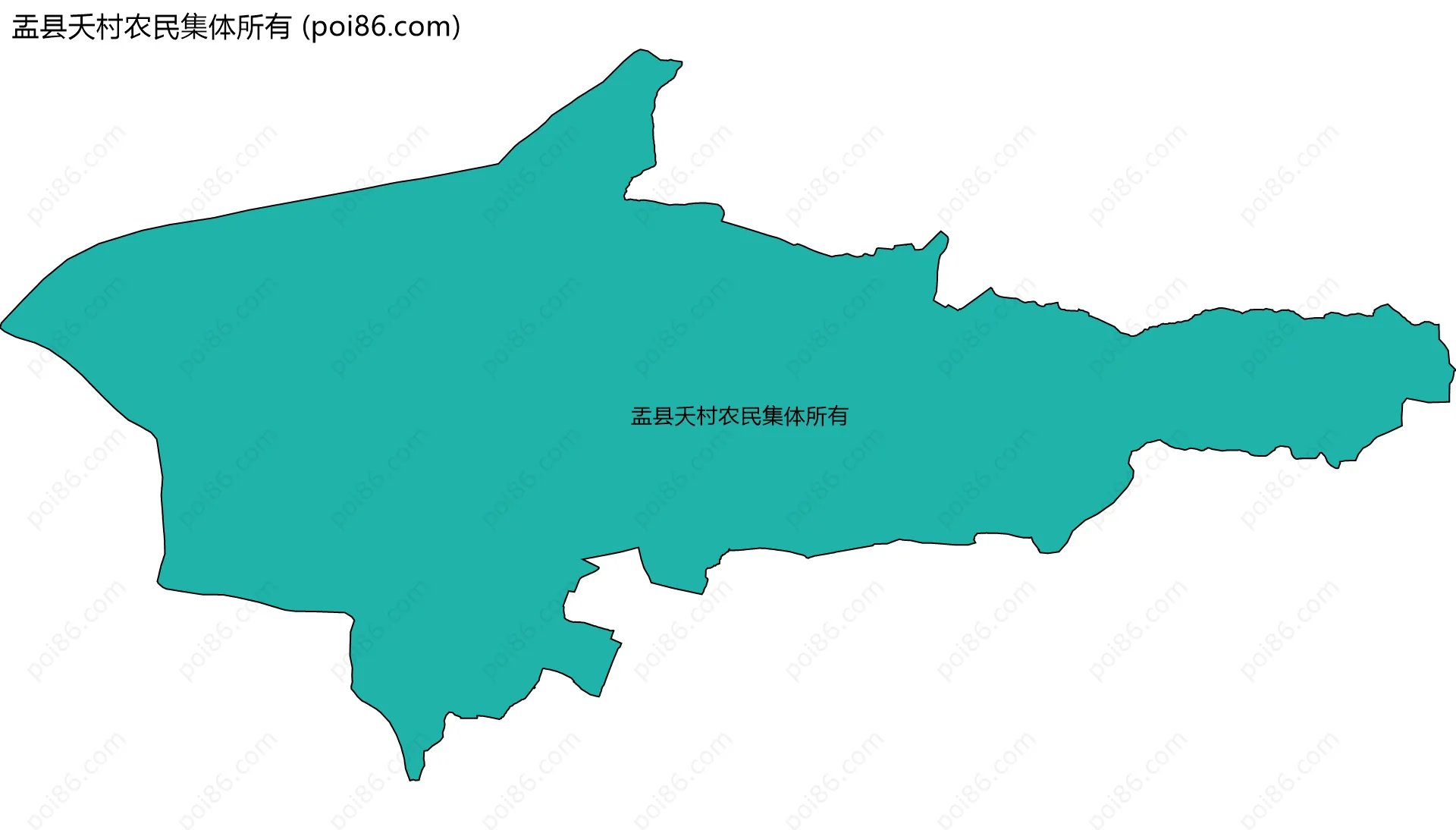 盂县夭村农民集体所有边界地图