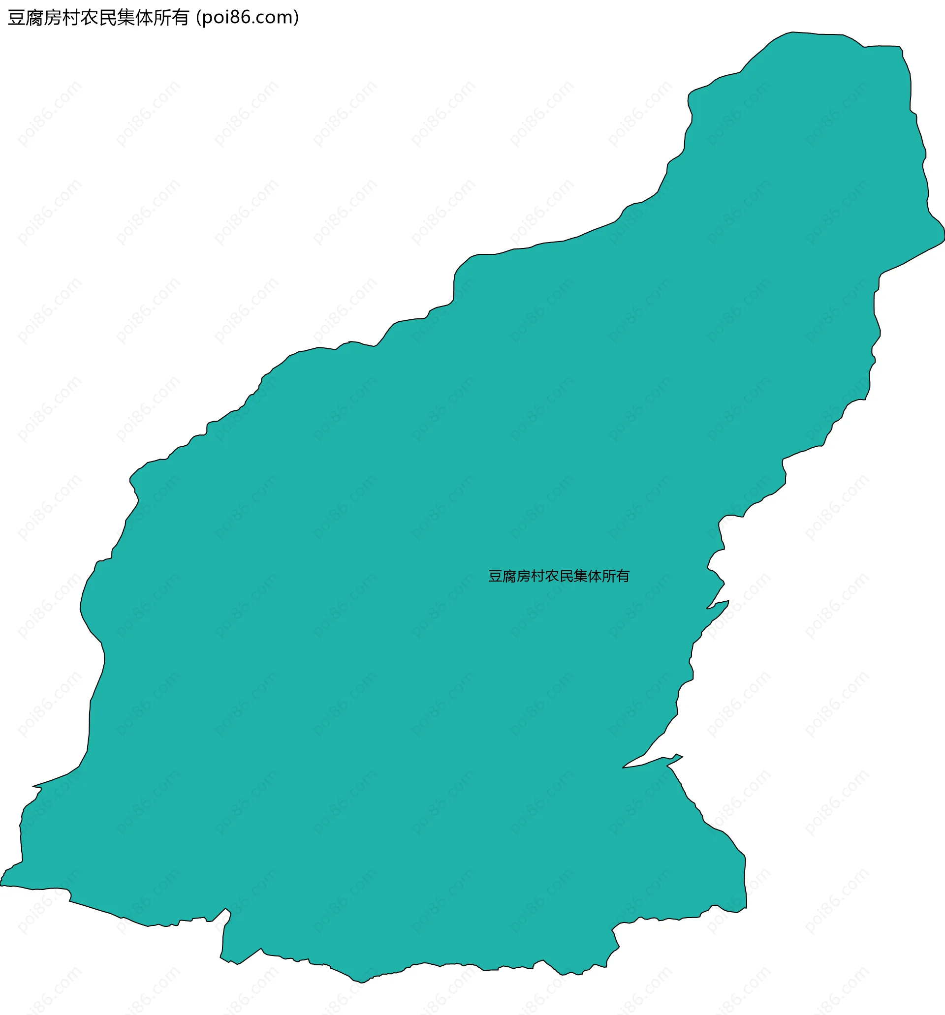 豆腐房村农民集体所有边界地图