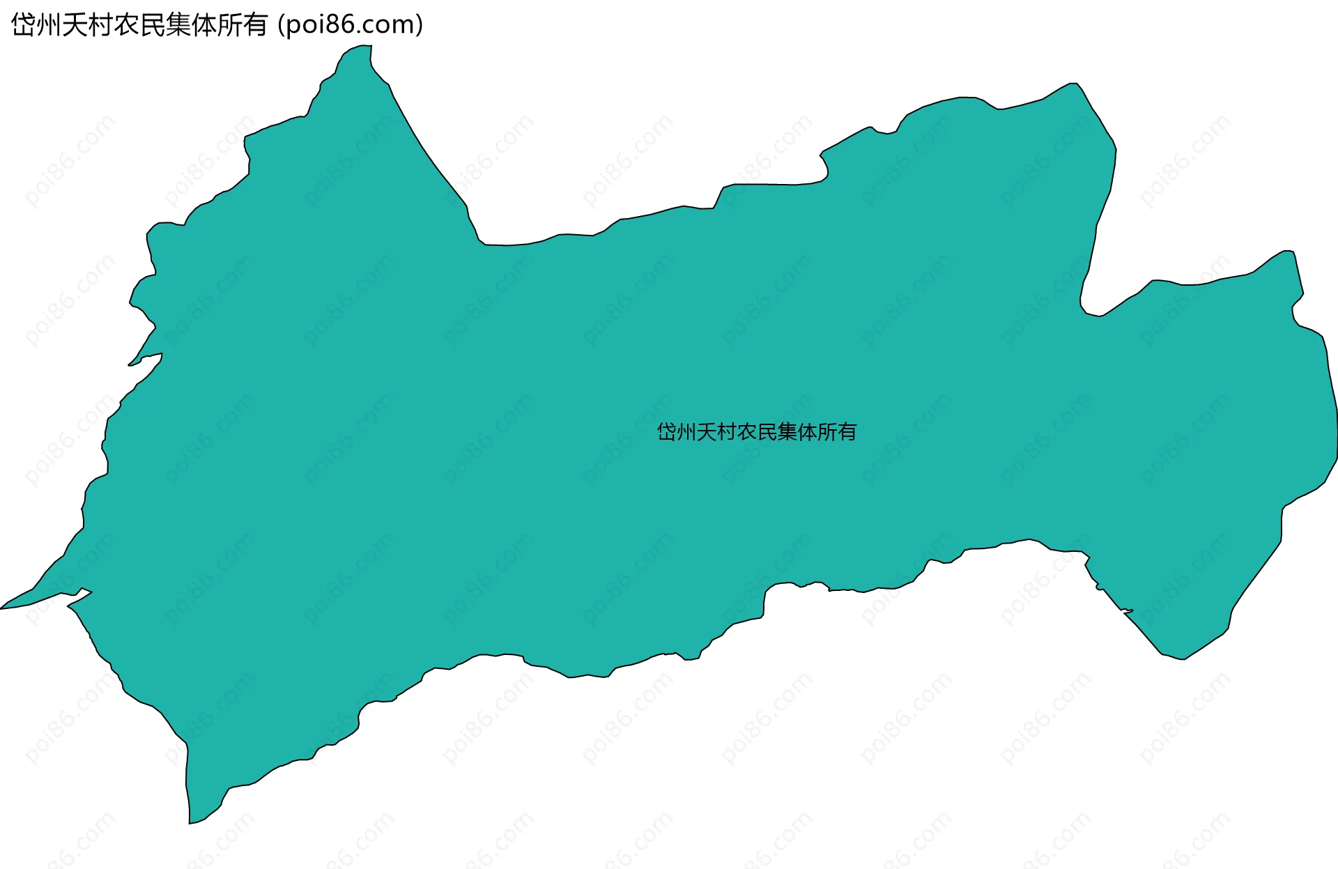 岱州夭村农民集体所有边界地图