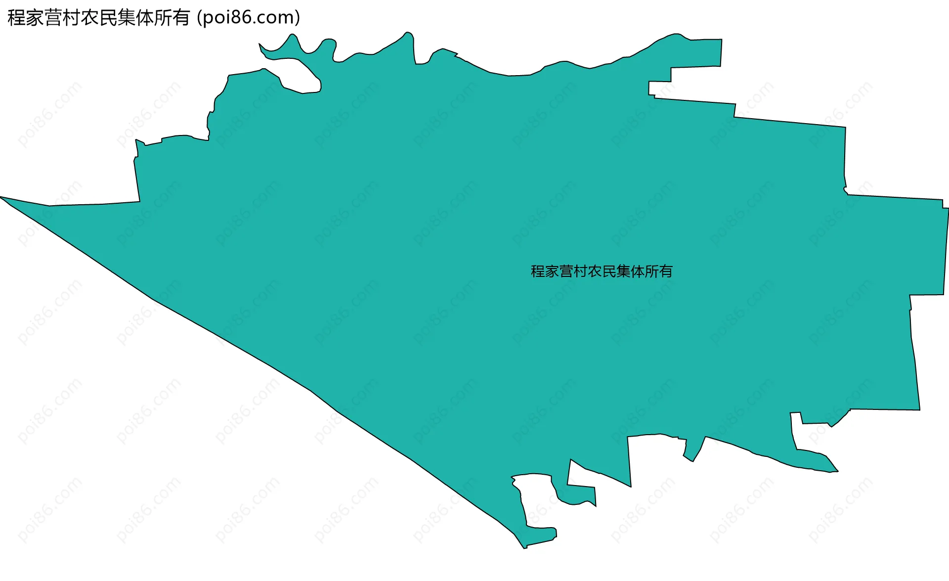 程家营村农民集体所有边界地图